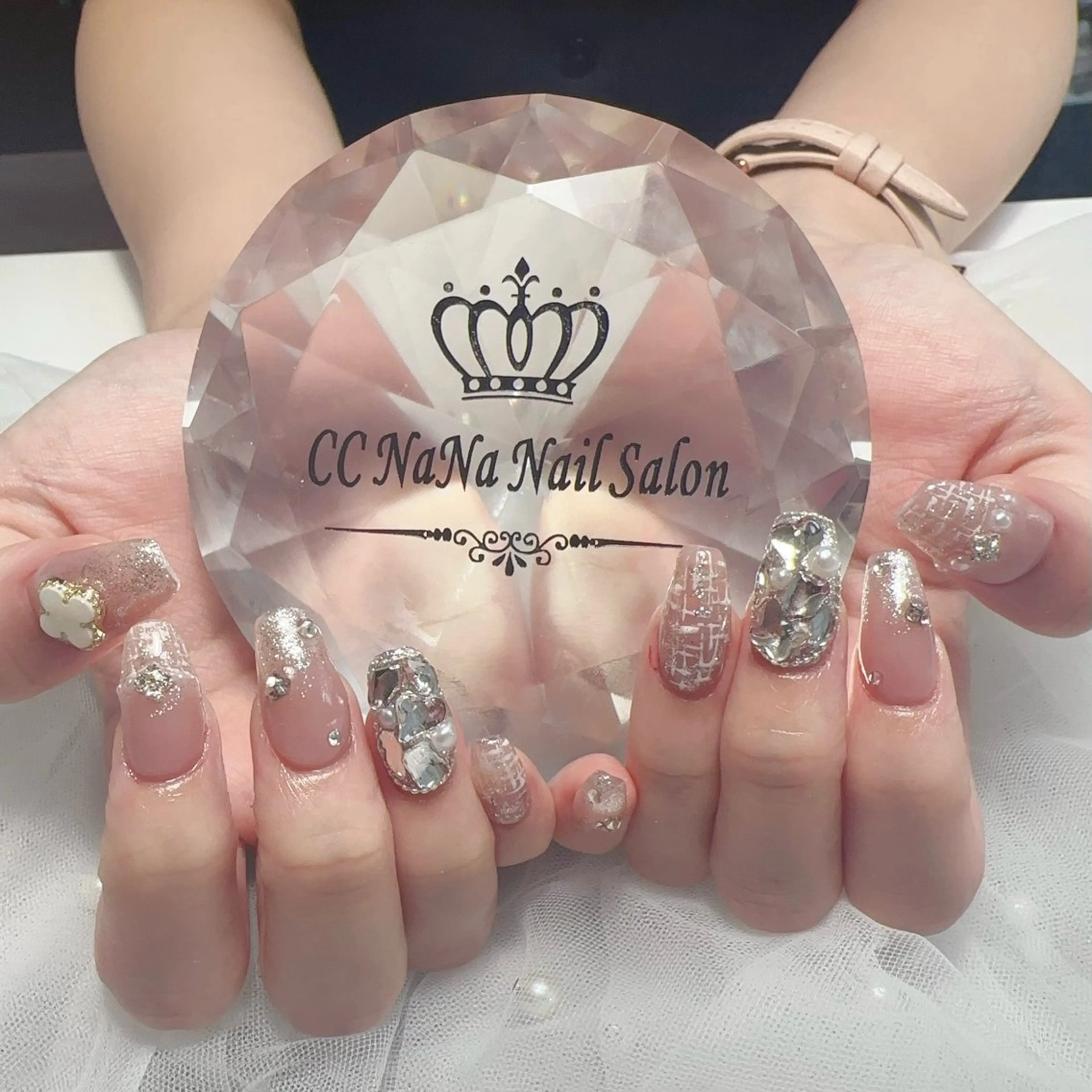 ネイル 持ち込み スカルプネイル ハンドネイル 💎CC・NaNa 韓国風ネイル🌙Cのネイルデザイン