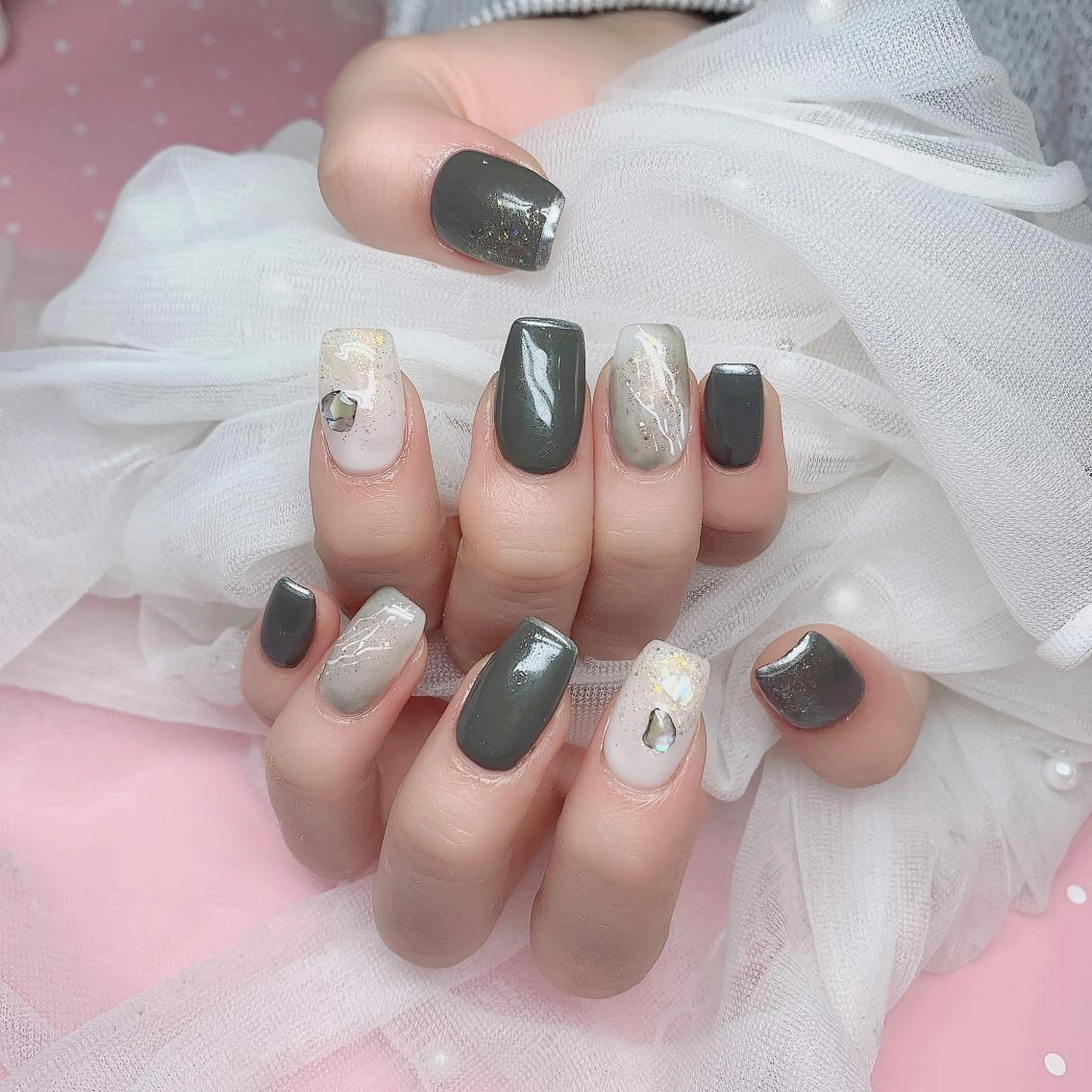 ネイル 長さ出し ネイルチップ Nail Salon kihi大塚店のネイルデザイン