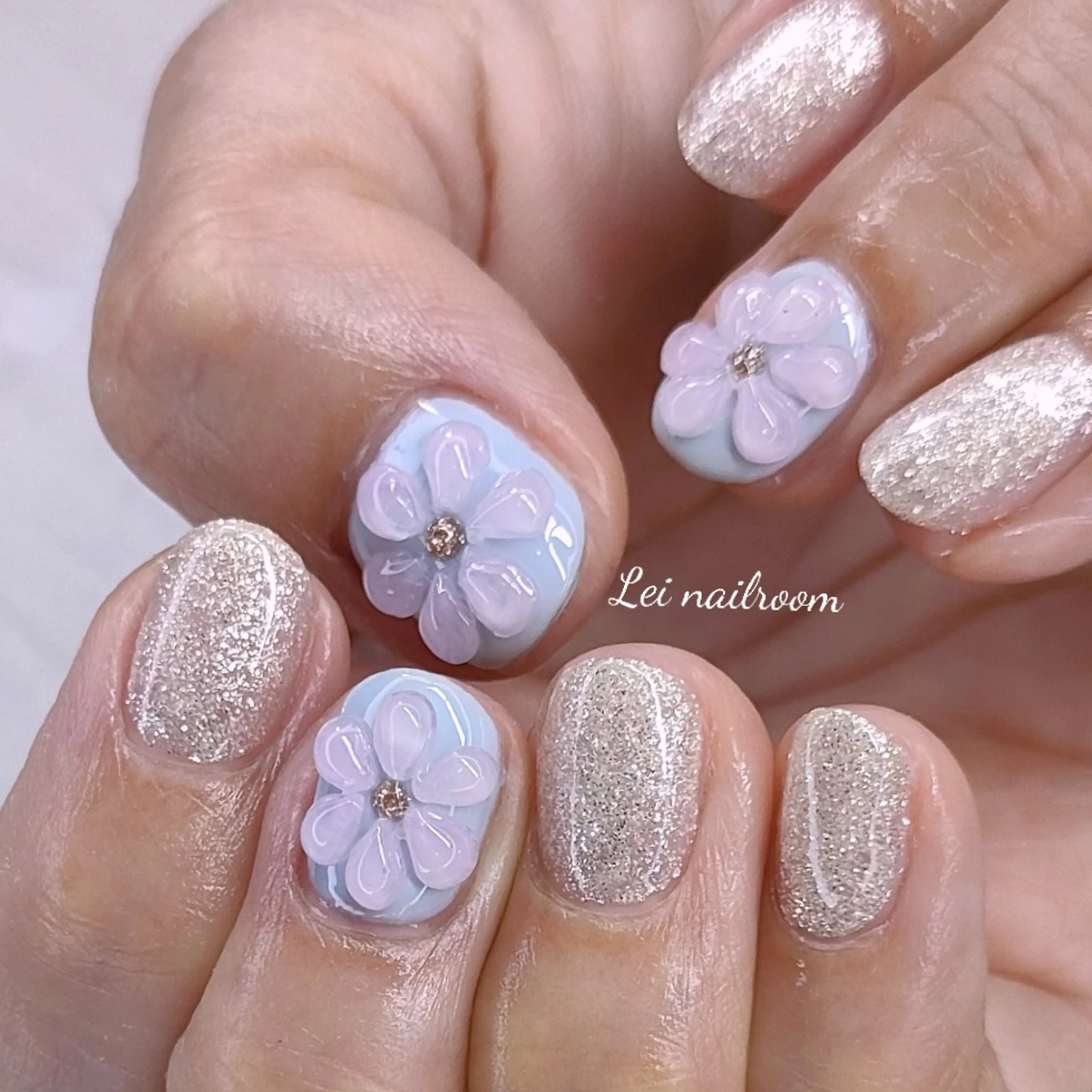 ネイル ジェルネイル 春ネイル lei🌼 nailroomのネイルデザイン
