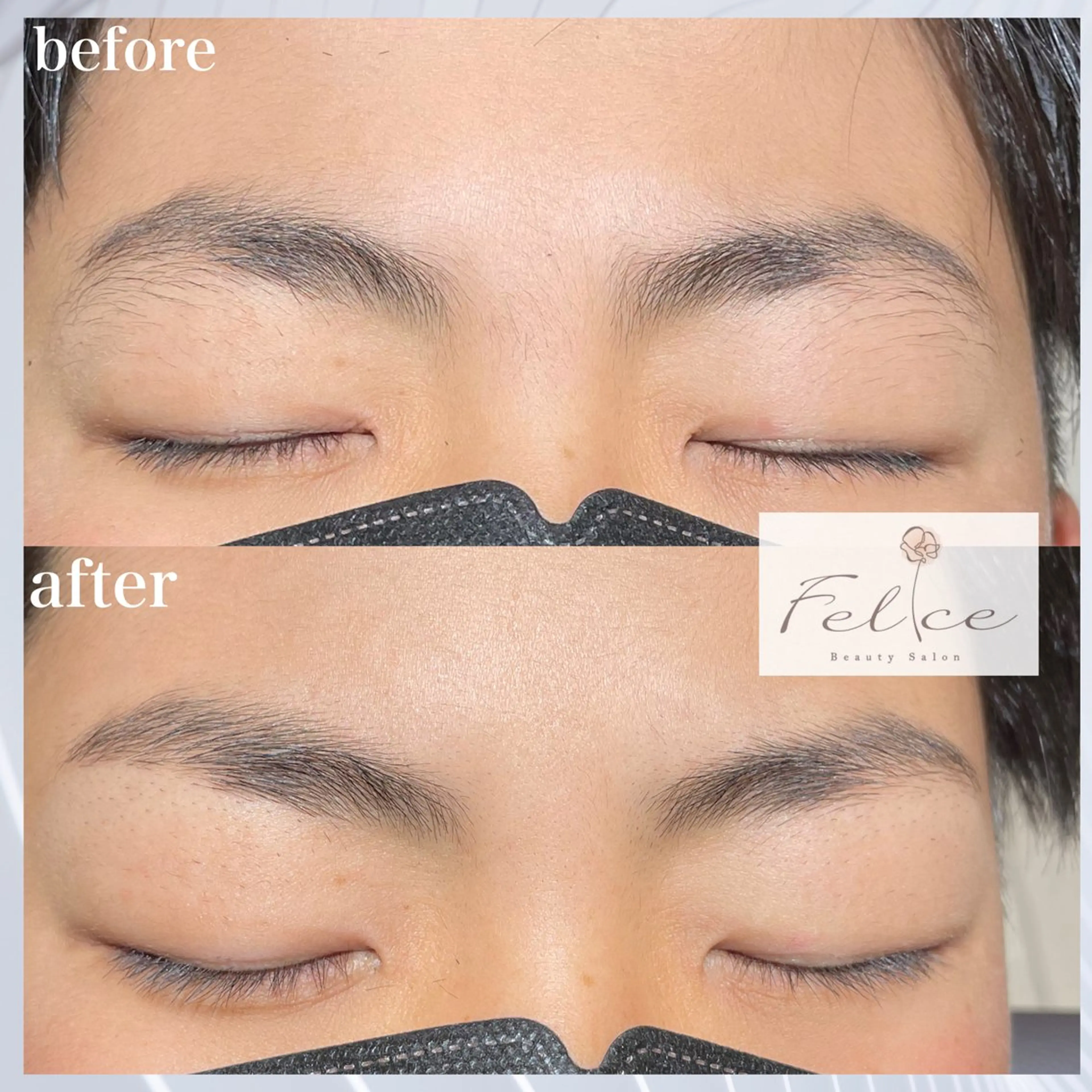 メンズ眉毛waxの写真