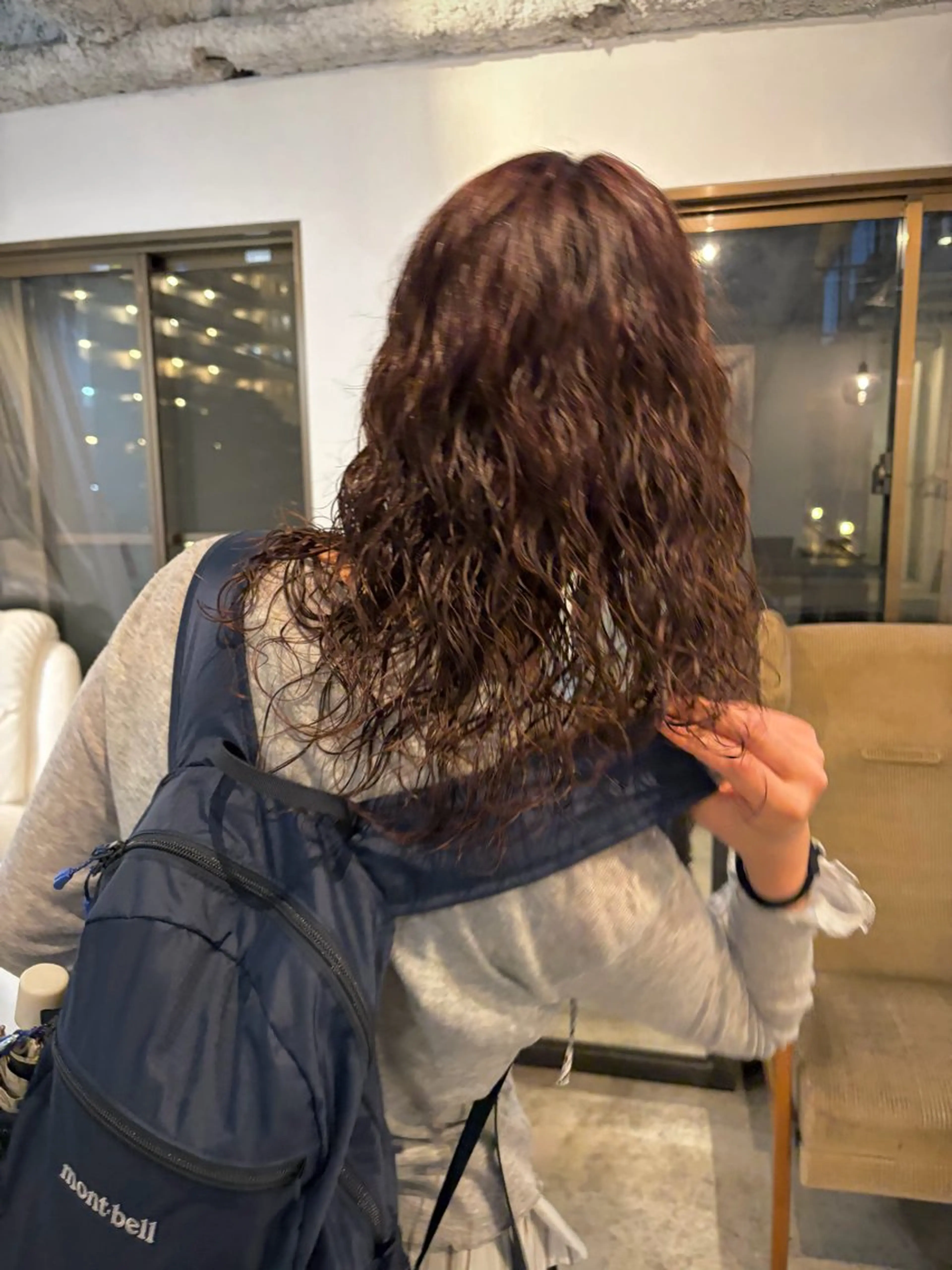 セミロング パーマ セミロングパーマ スパイラルパーマ カット パーマ yu maのヘアスタイル