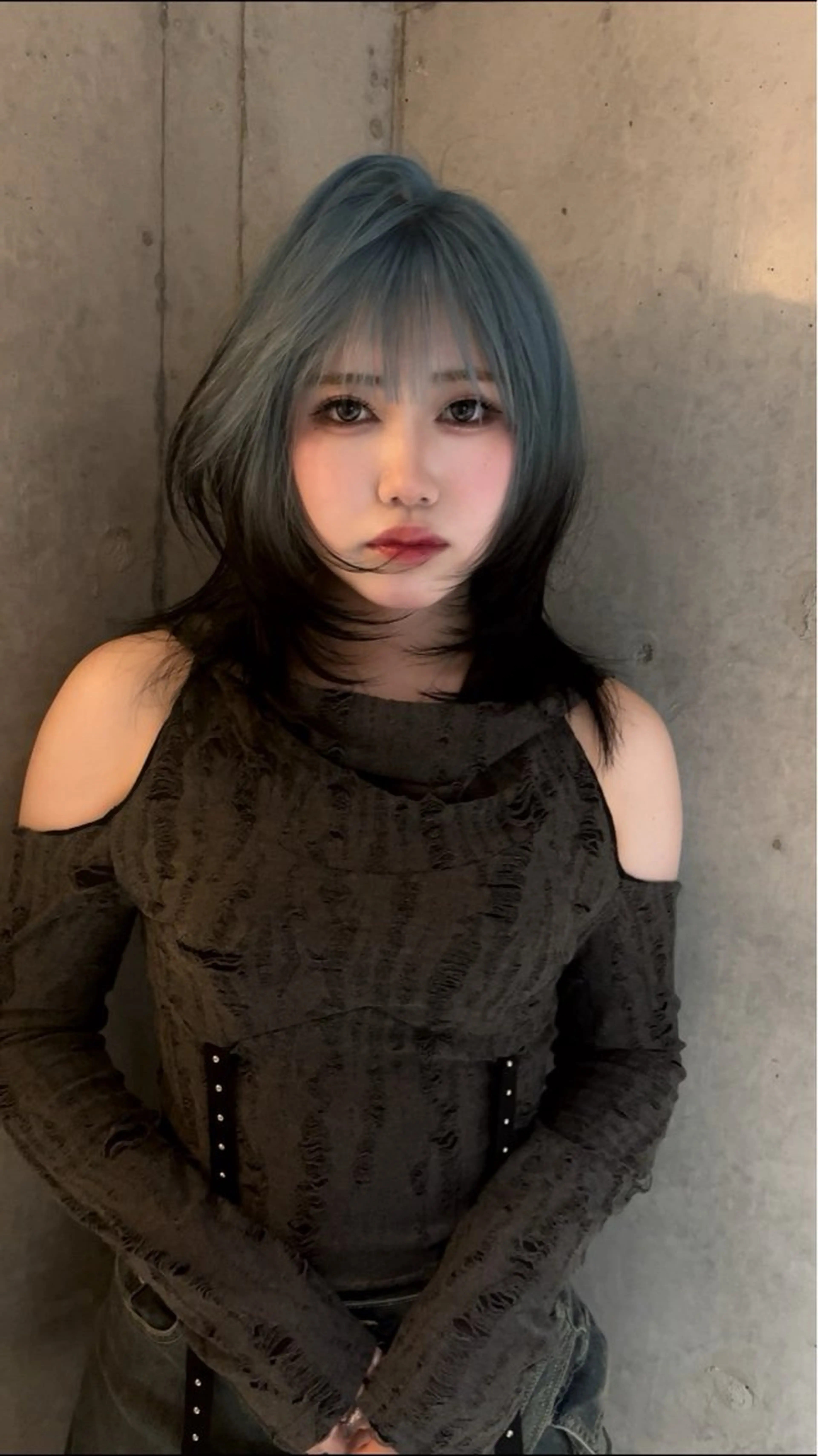 ミディアム ヘアカラー 原宿美容師／複雑 履歴修正/きょたのヘアスタイル