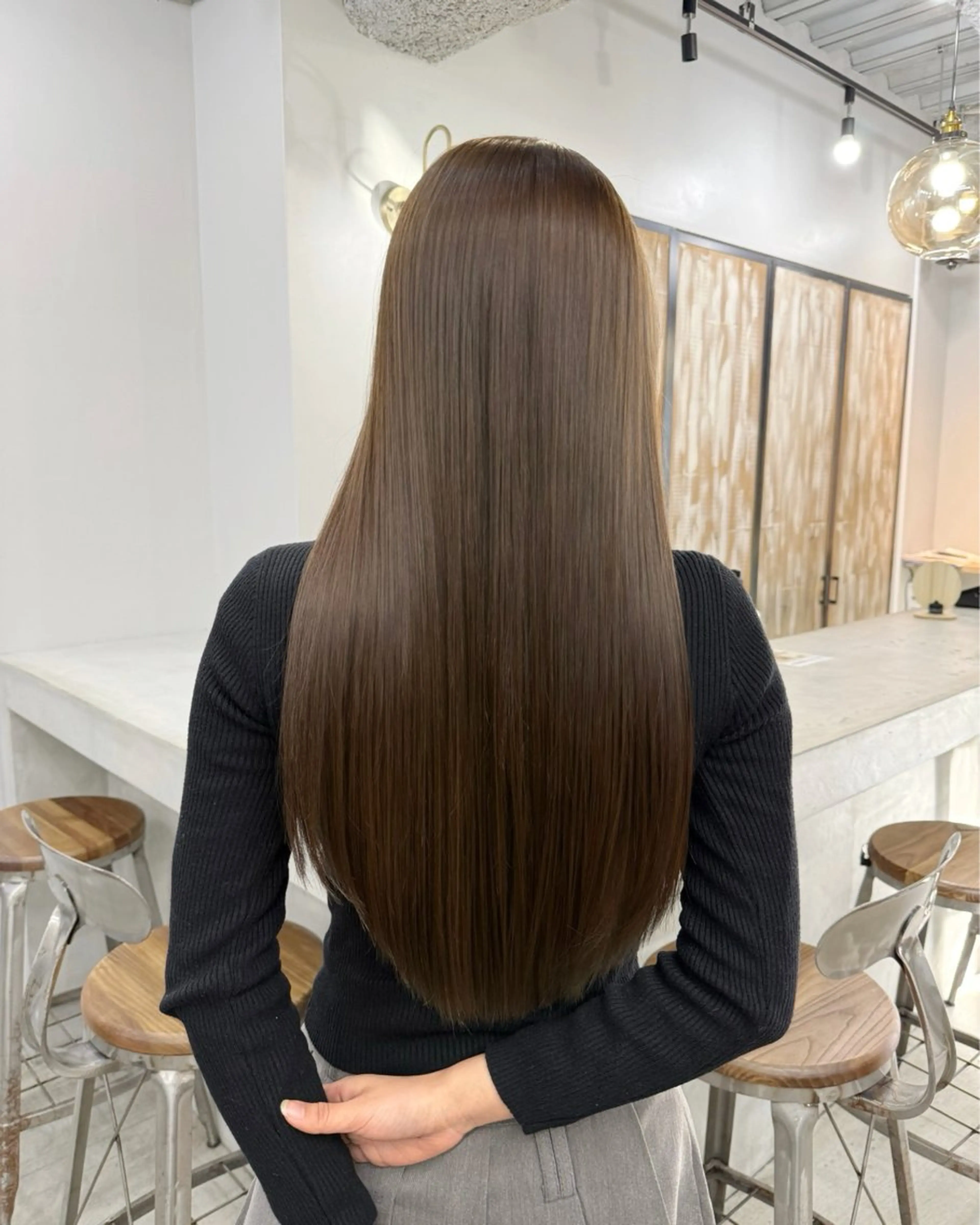 ロング カラー ブラウンカラー ヘーゼル 髪質改善 トリートメント カット ヘアカラー トリートメント 韓国ヘア🫧 KAZUTOのヘアスタイル