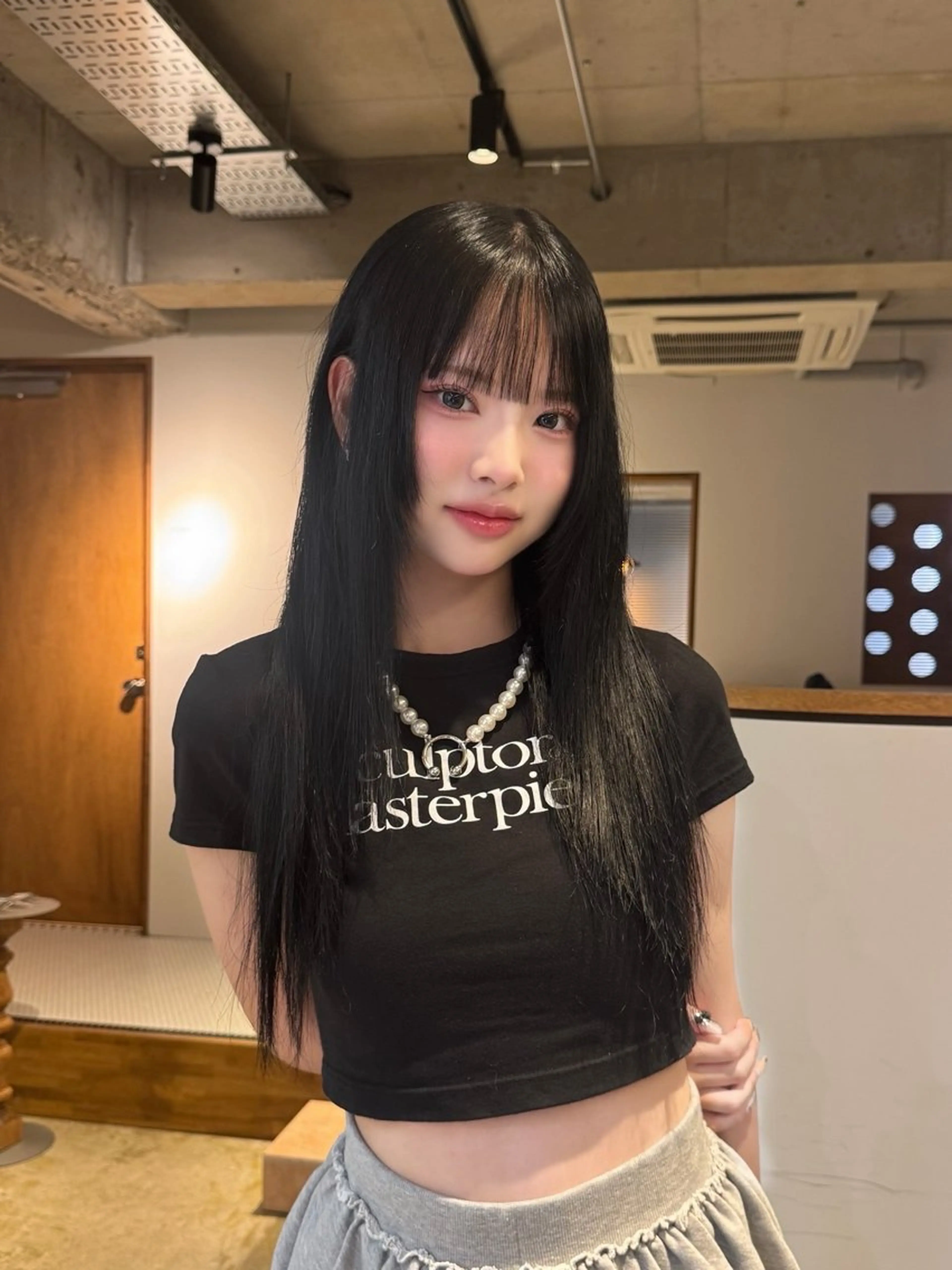 ロング カラー 名駅/酸性ストレート /ワンカラー/アヤハのヘアスタイル