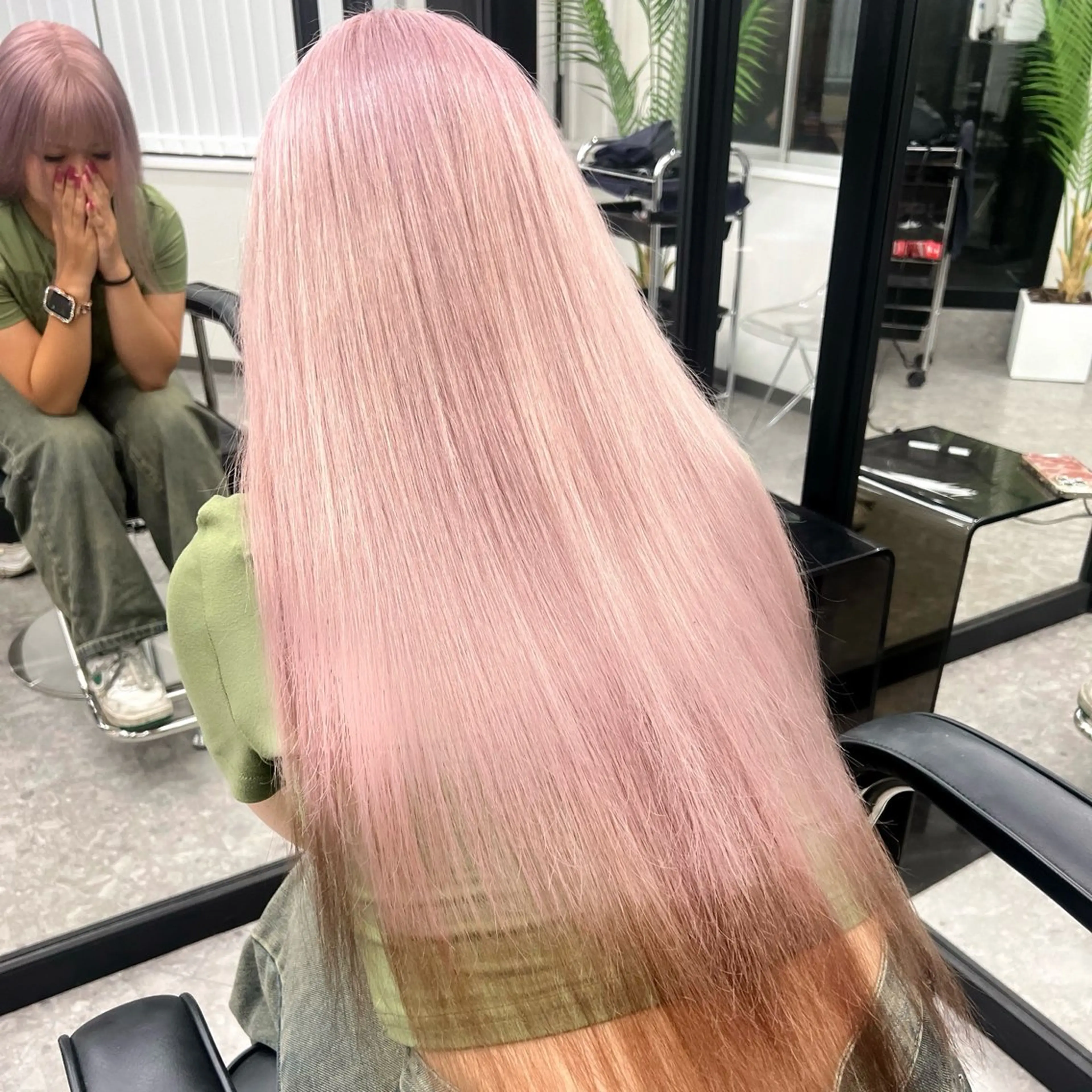 ロング カラー カット ヘアカラー トリートメント 梅田/韓国ヘア/ エクステ🤖ヒナのヘアスタイル