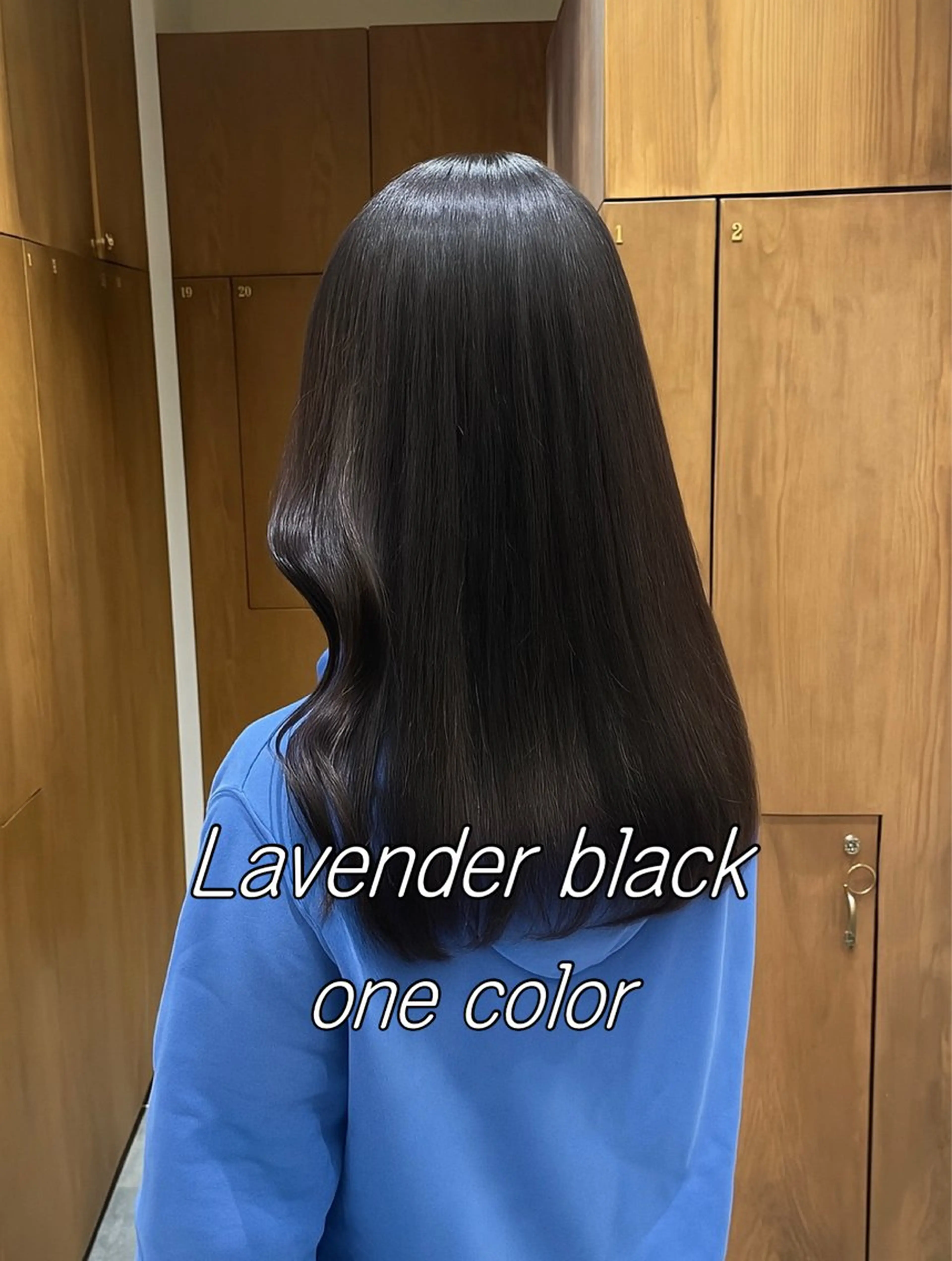 カラー 黒髪 透明感カラー ラベンダーカラー ヘアカラー 自然と惹かれる🪷 艶カラー/茉優♩のヘアスタイル