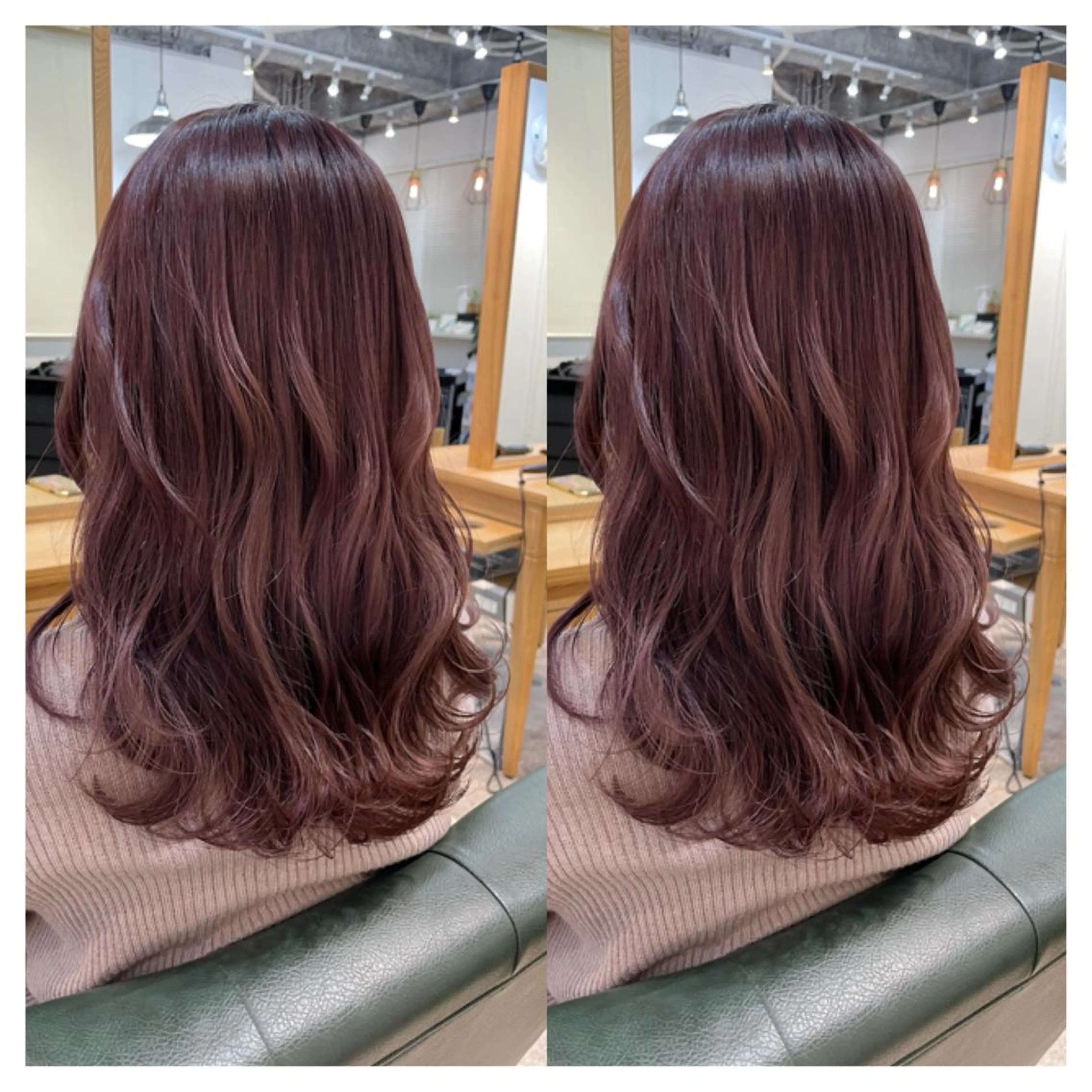セミロング カラー カット ヘアカラー トリートメント 村山 茉衣のヘアスタイル