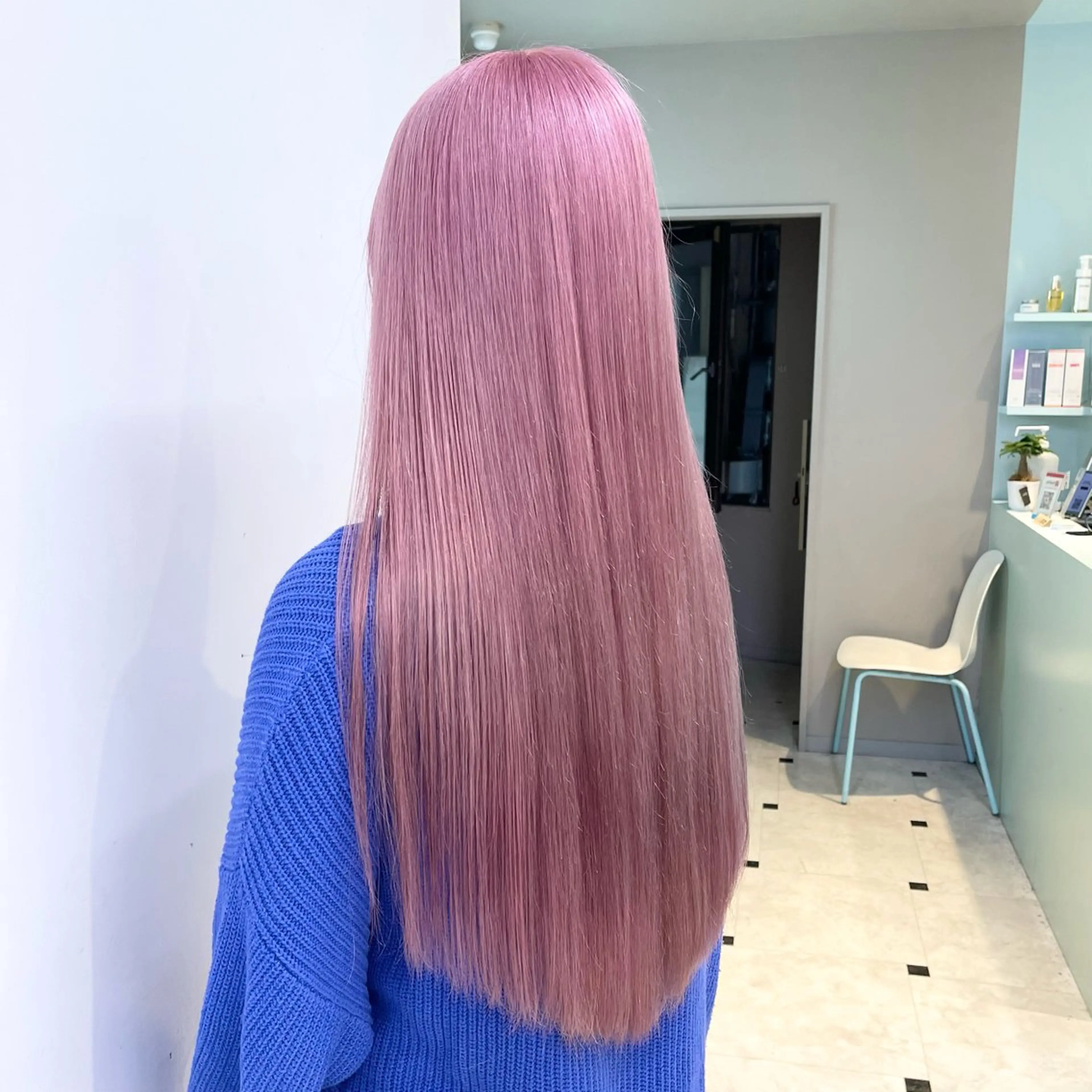 ロング カラー ハイトーン/韓国 レイヤー/るか🎀のヘアスタイル