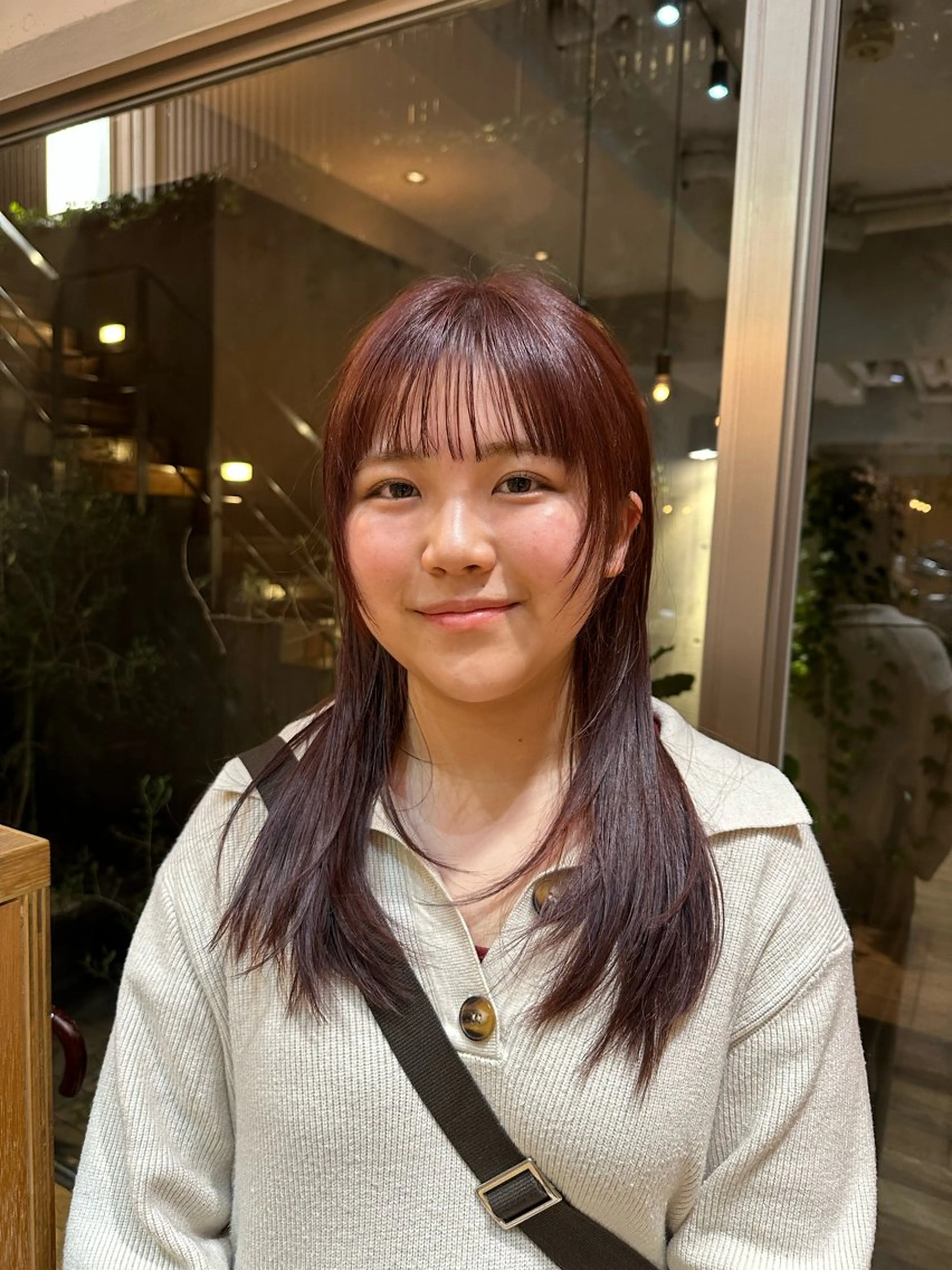 ミディアム カラー 似合わせカット /パーマ岡本淳平のヘアスタイル
