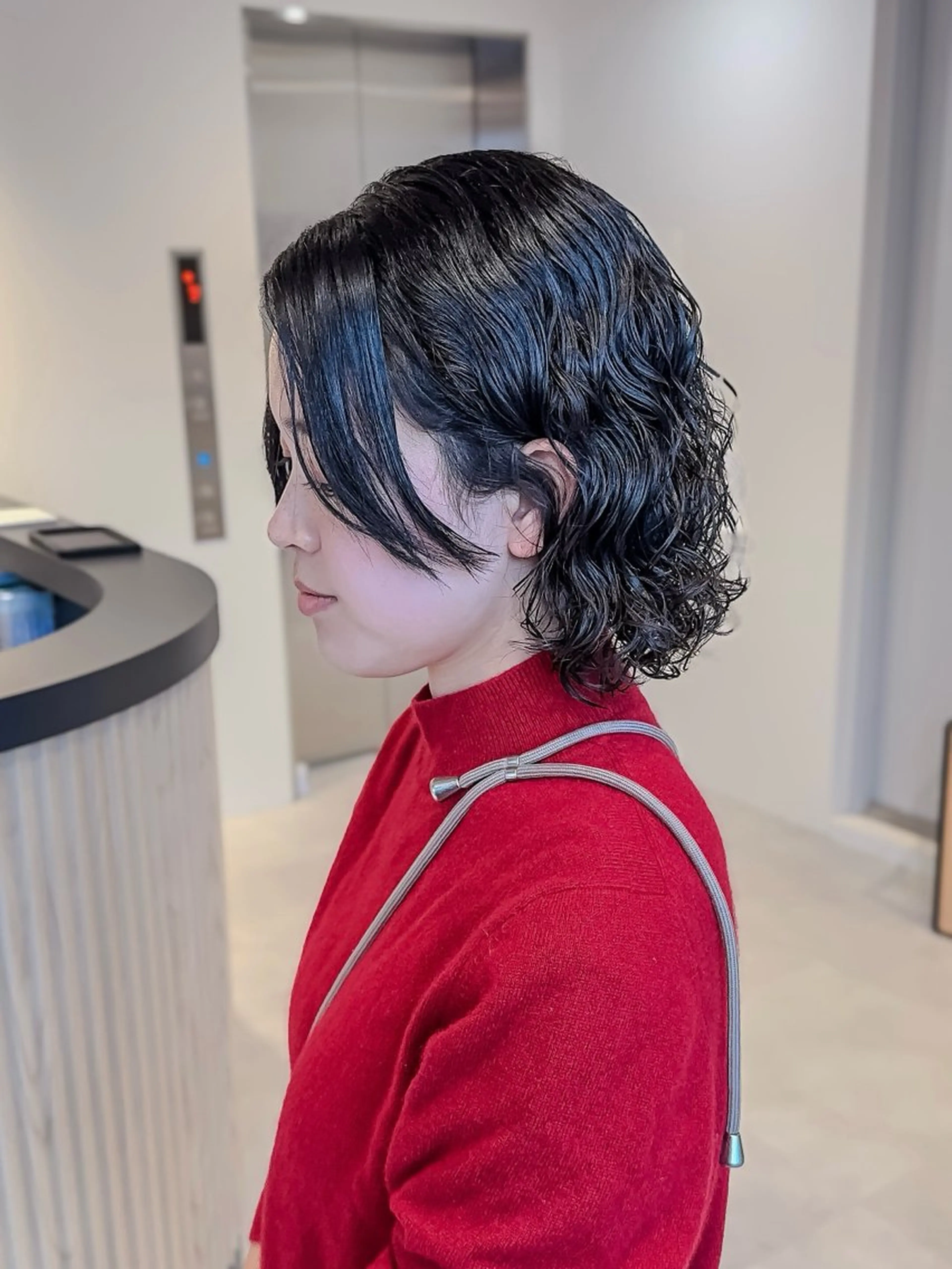 ミディアム ボブ SNSモニター募集！ くせ毛特化/大村のヘアスタイル