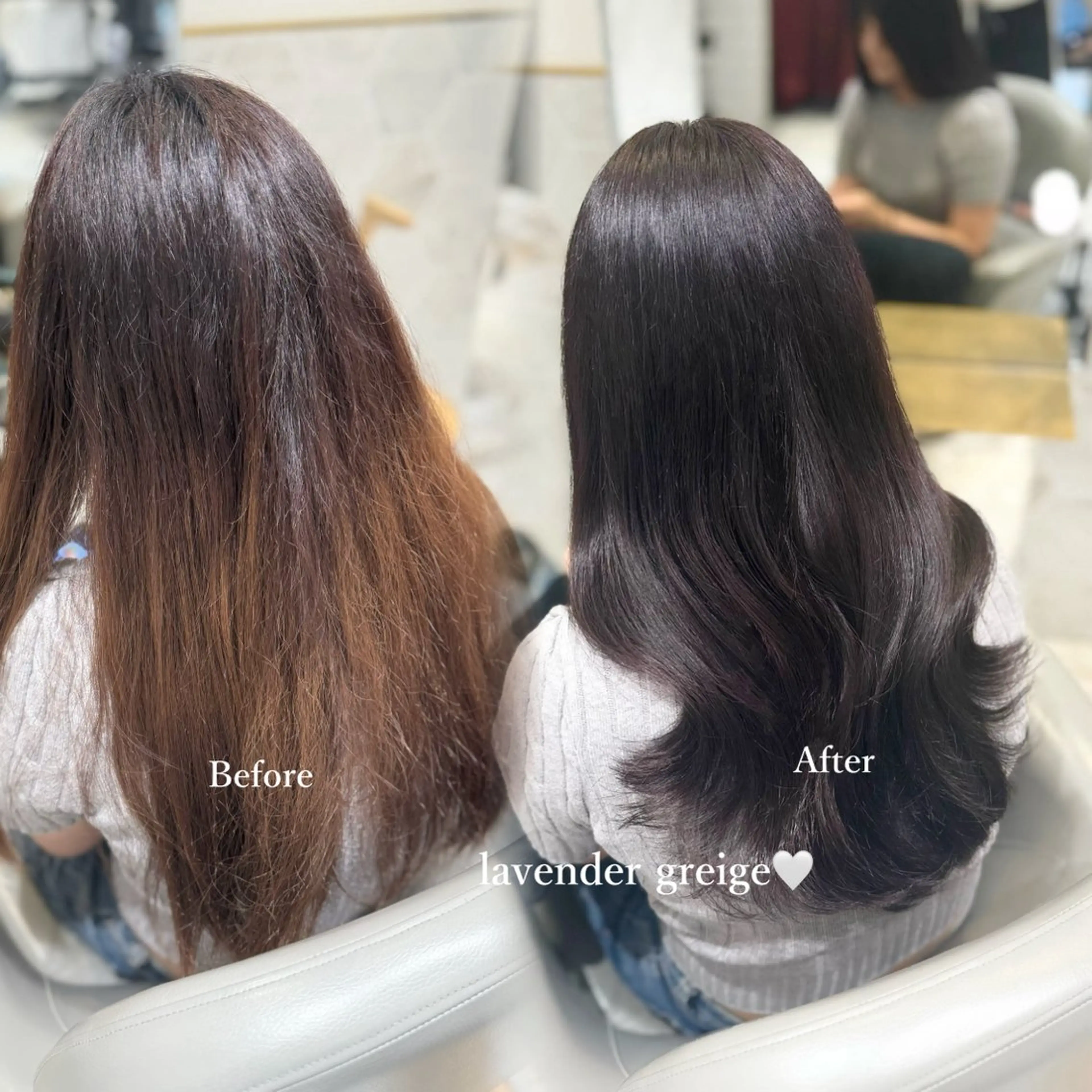 ロング カラー ヘアカラー costes 今井芽依のヘアスタイル