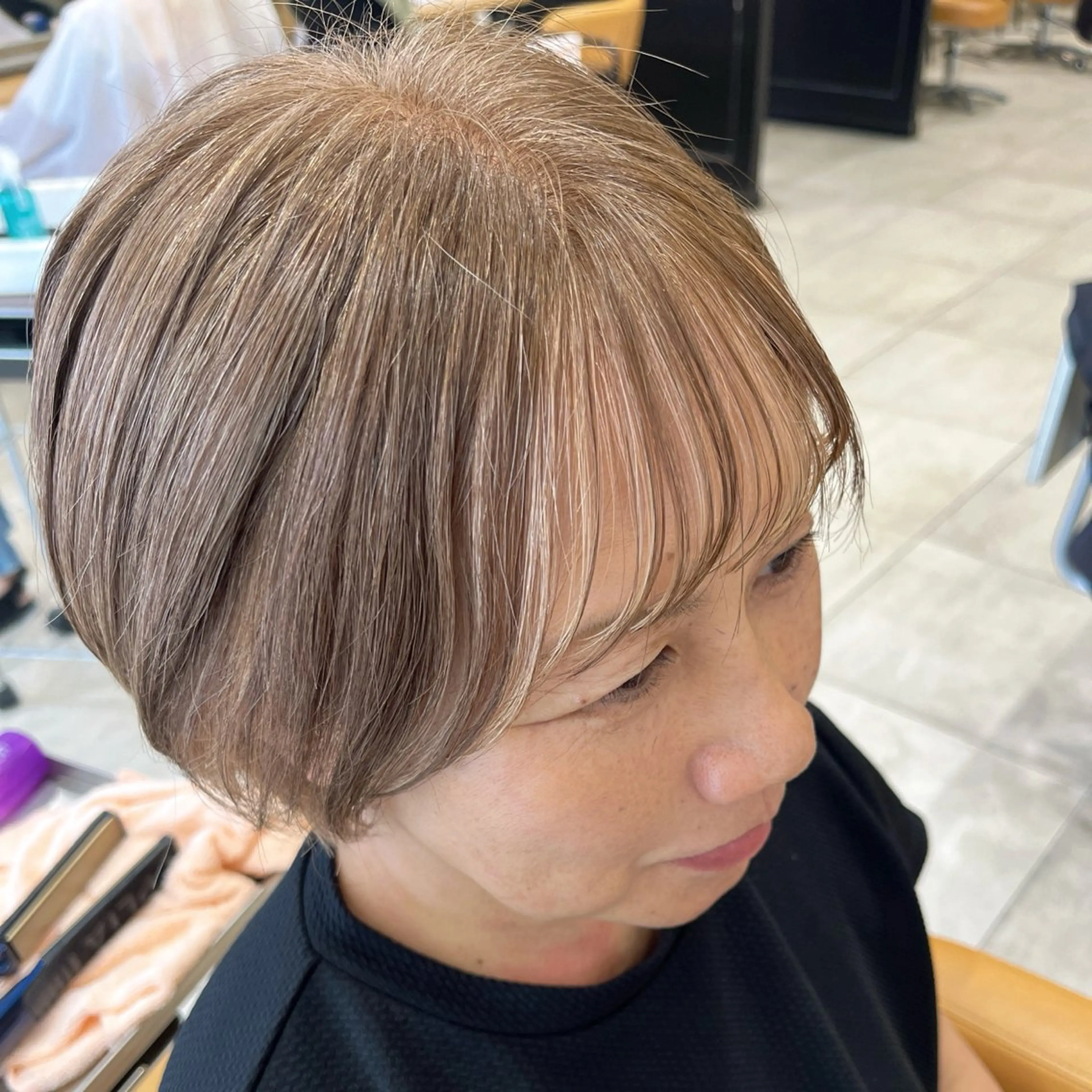 ショート カラー インナーカラー ラブーケ中川中島店 クラタチカコのヘアスタイル