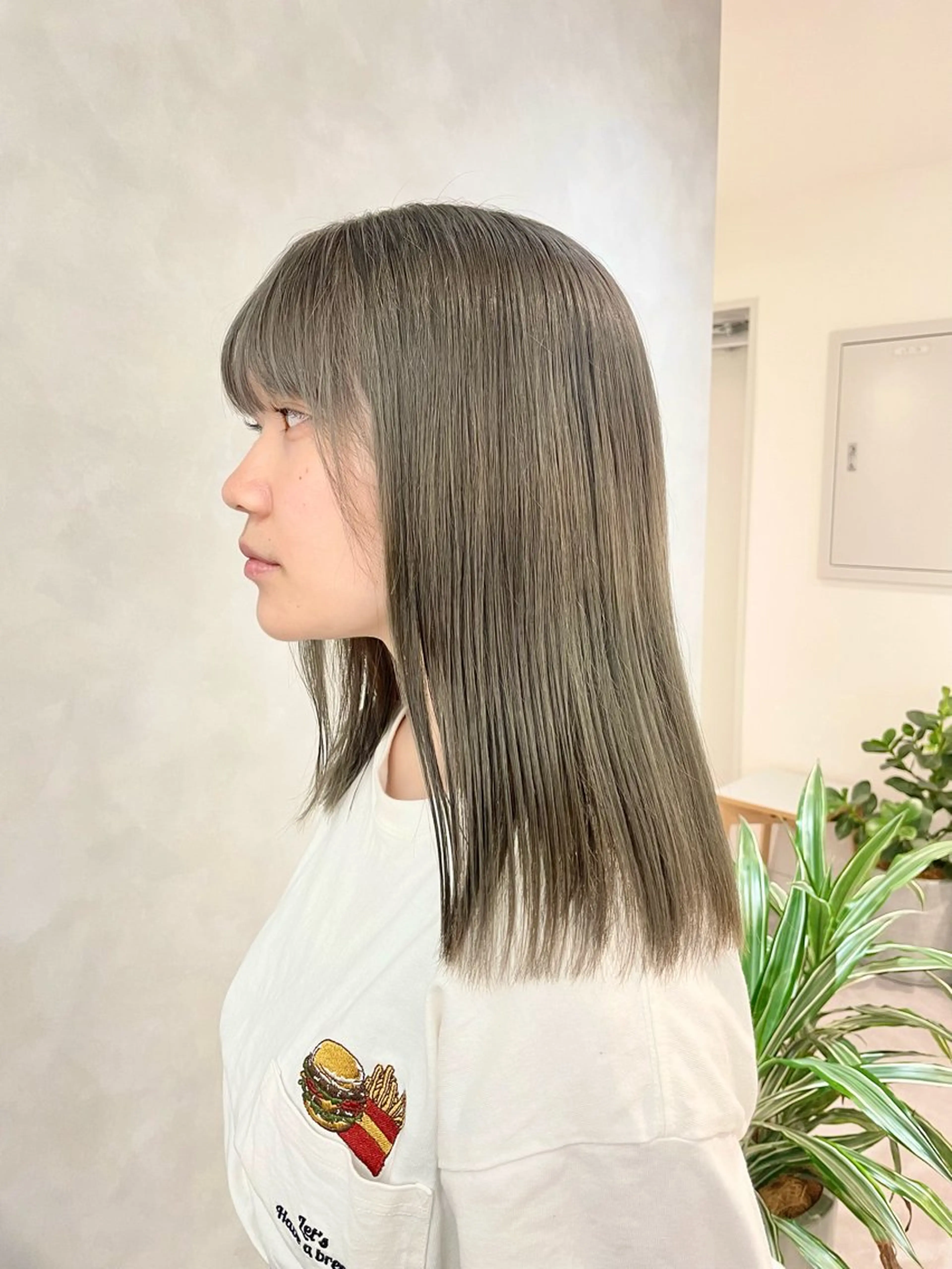 ミディアム カラー ヘアアレンジ ヘアカラー トリートメント 🎀ダブルカラーレイ ヤーyuuri🎀のヘアスタイル