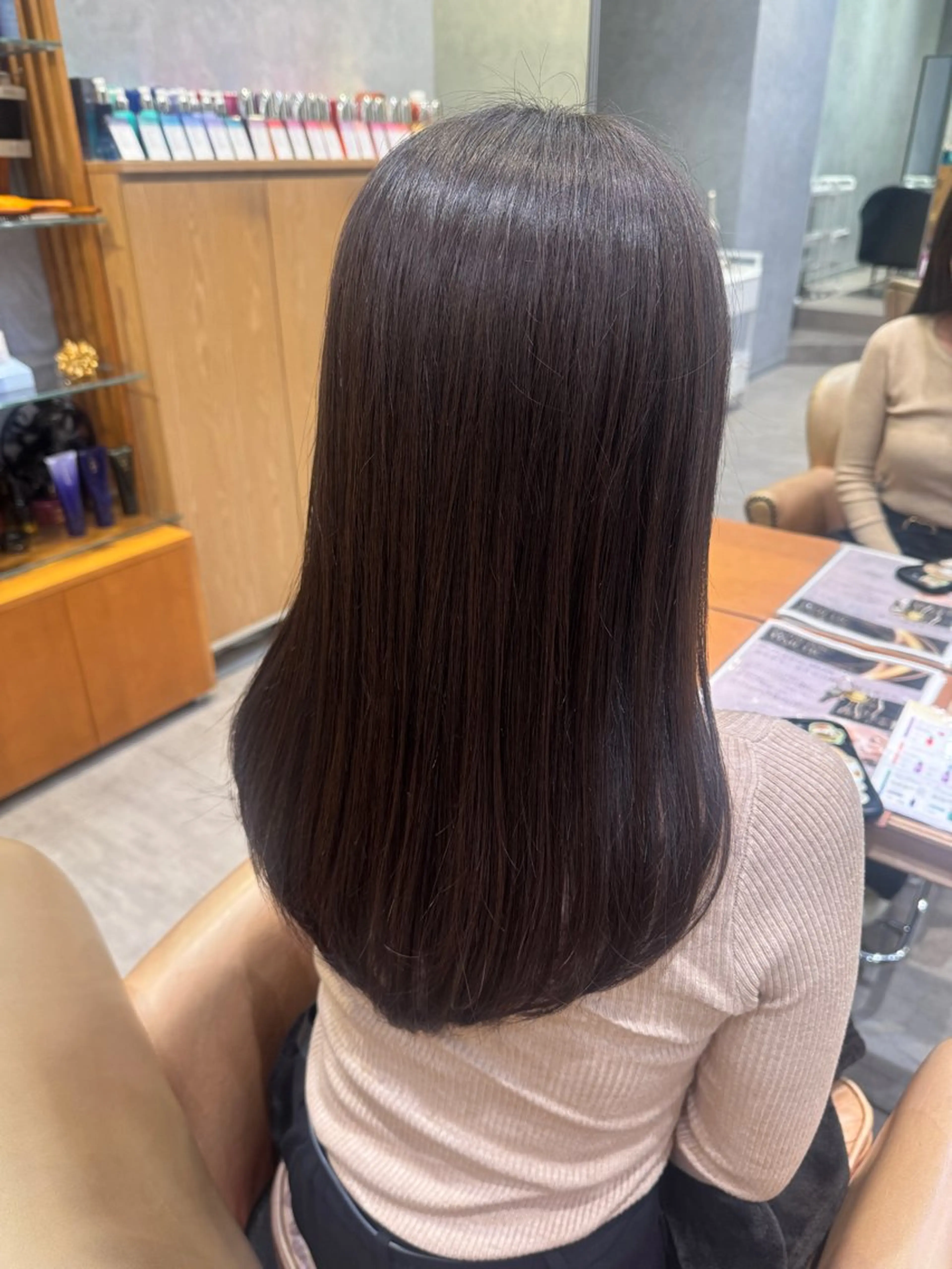 ロング カット ヘアカラー 小顔ボブショート🌸 hinakoのヘアスタイル