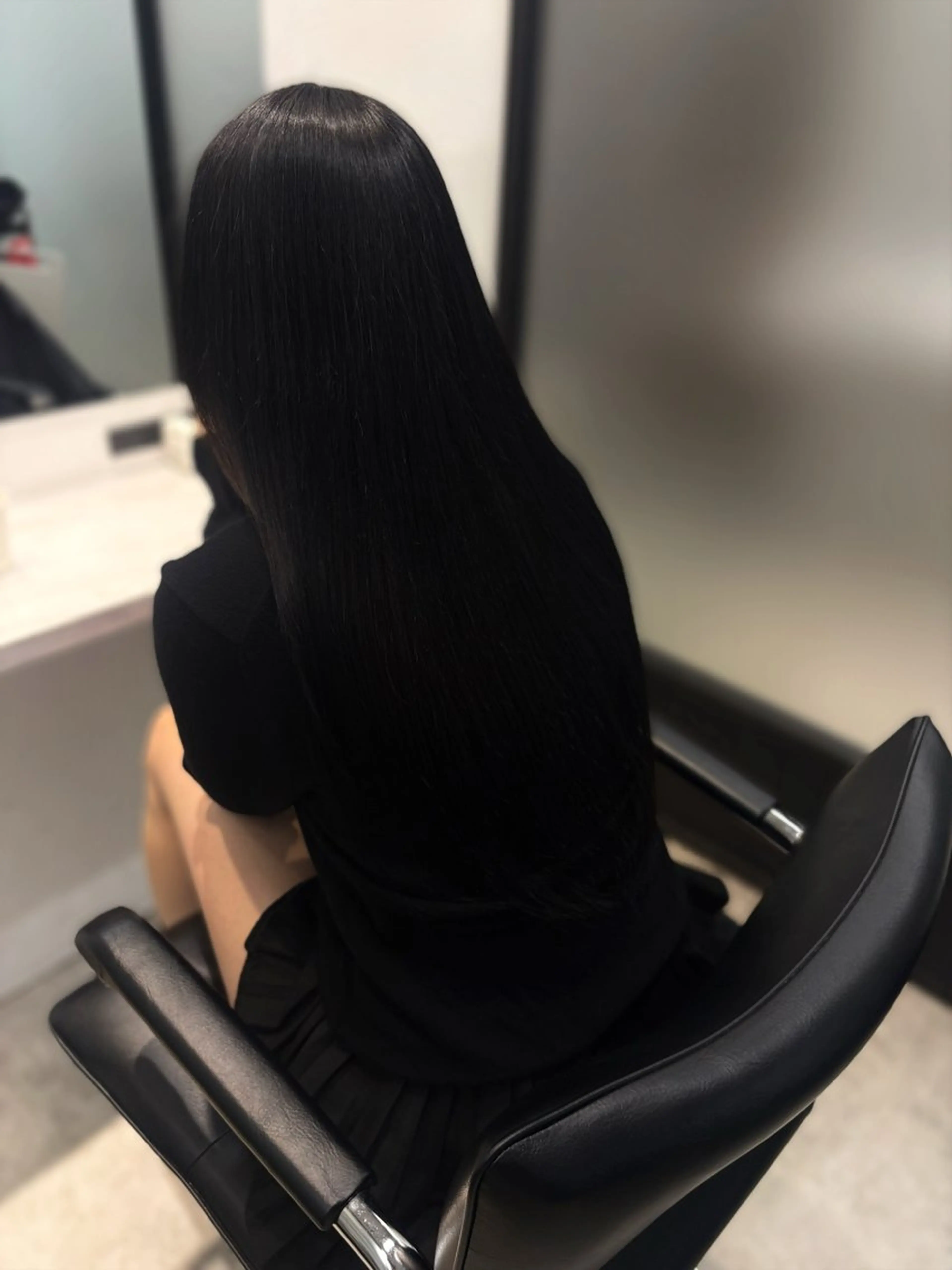 ロング カラー パープルカラー 髪質改善 縮毛矯正 縮毛矯正 韓国ヘア/透明感 カラー/KANAのヘアスタイル