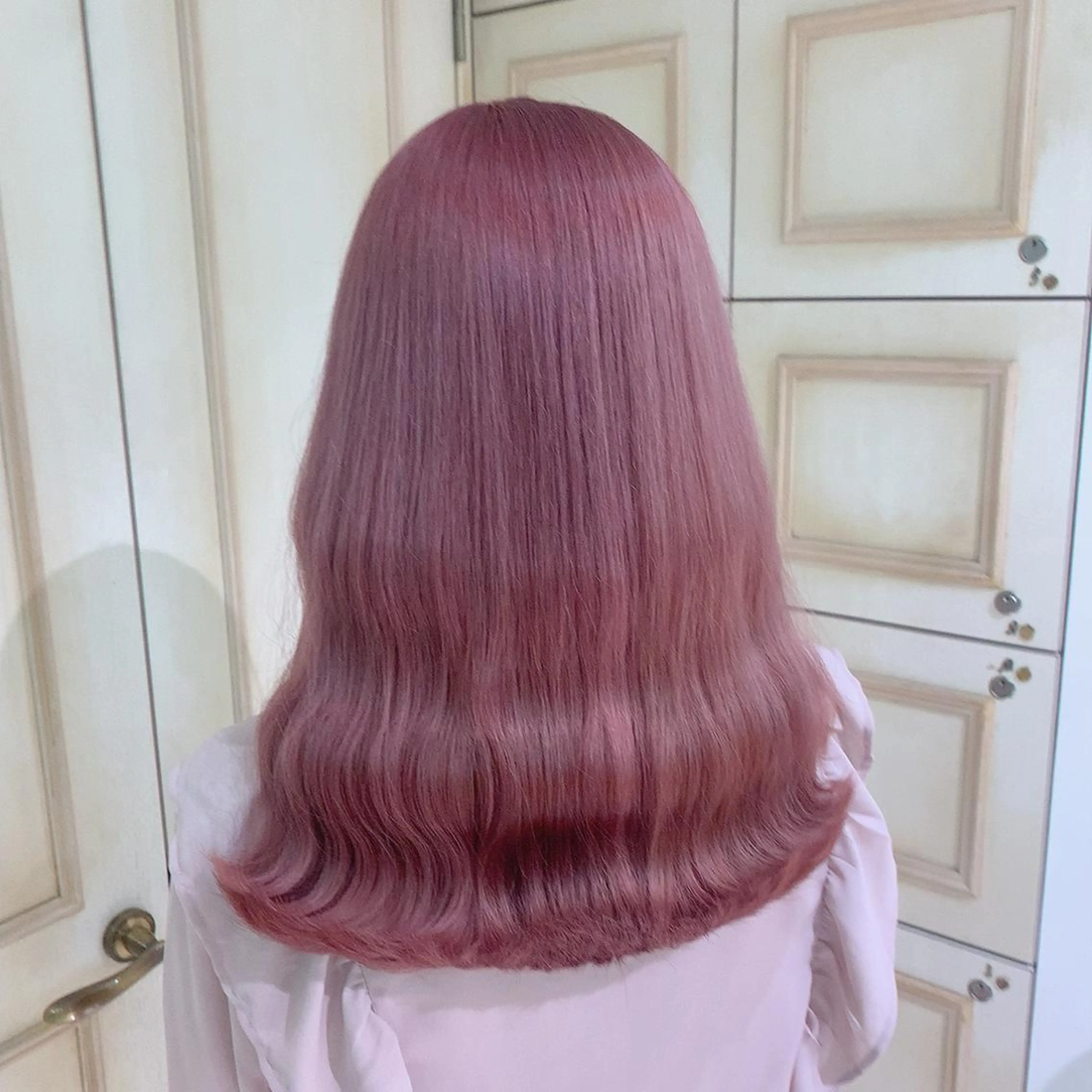 ロング カラー ブリーチ ピンクカラー ハイトーン職人 ♡中島凱人のヘアスタイル