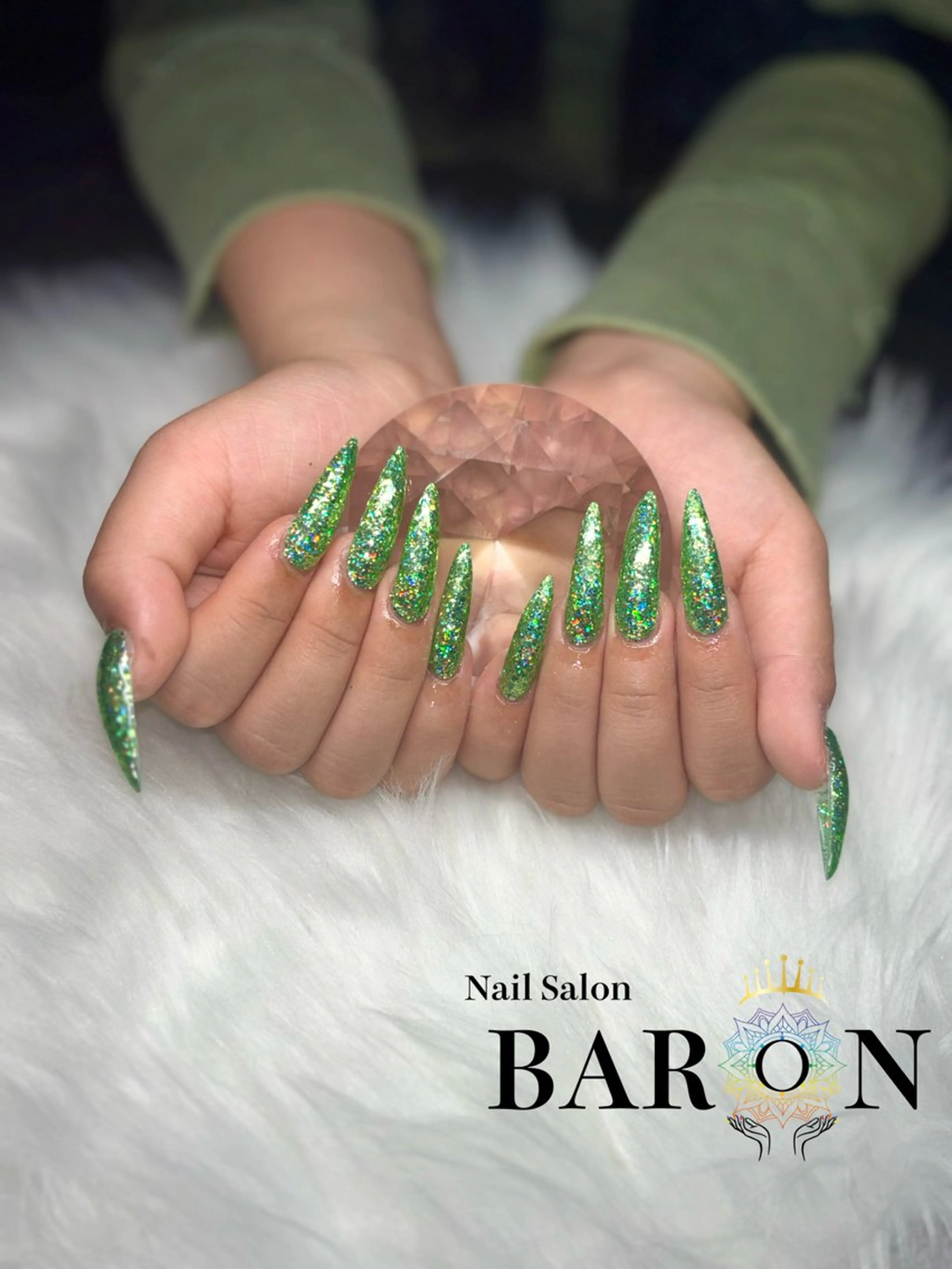 ネイル ラメ(グリッター) ワンカラーネイル ♛︎BARON♛︎ MASHIROのネイルデザイン