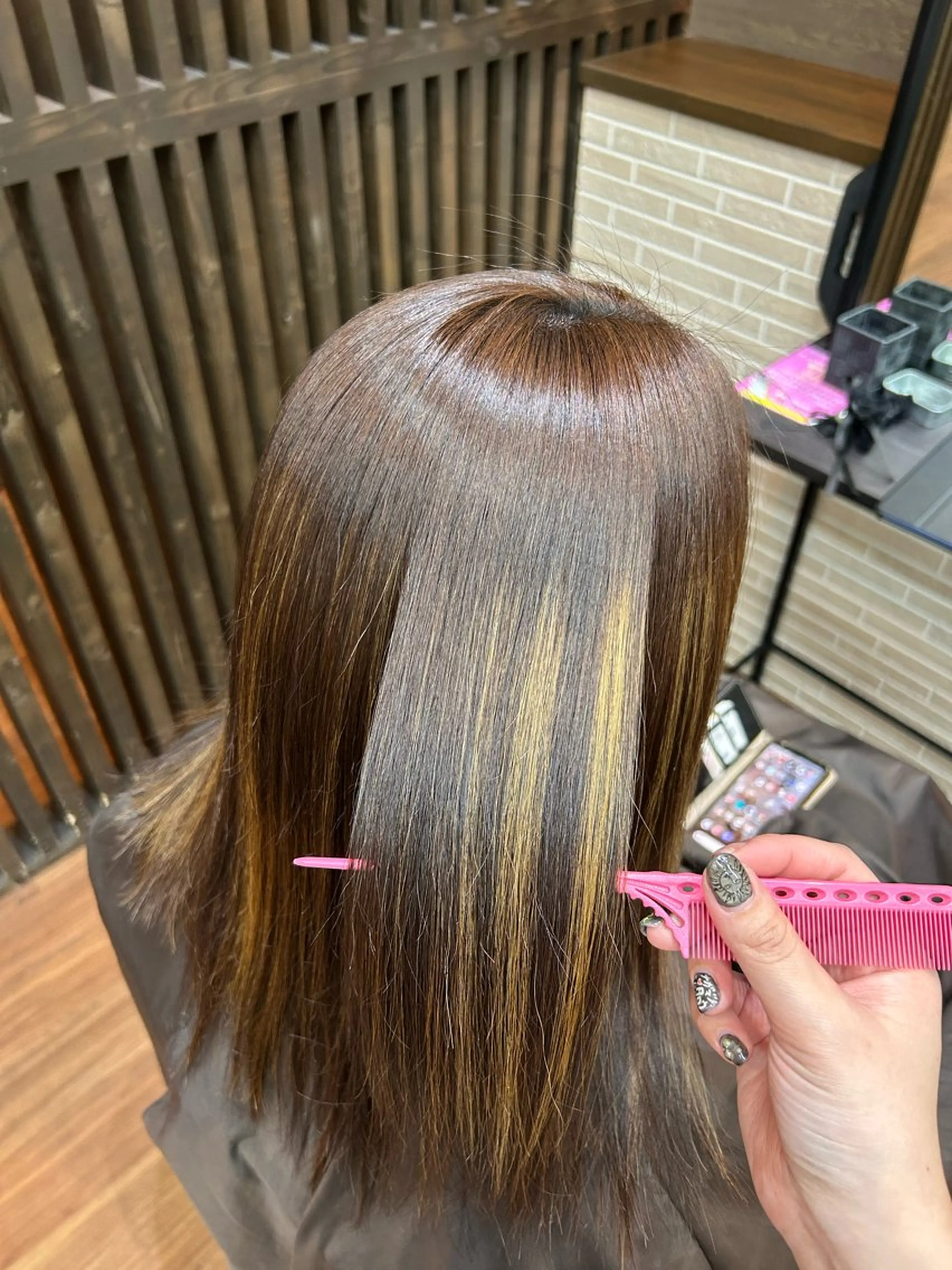 セミロング 縮毛矯正 縮毛矯正 【AXIS江別店】 rioのヘアスタイル