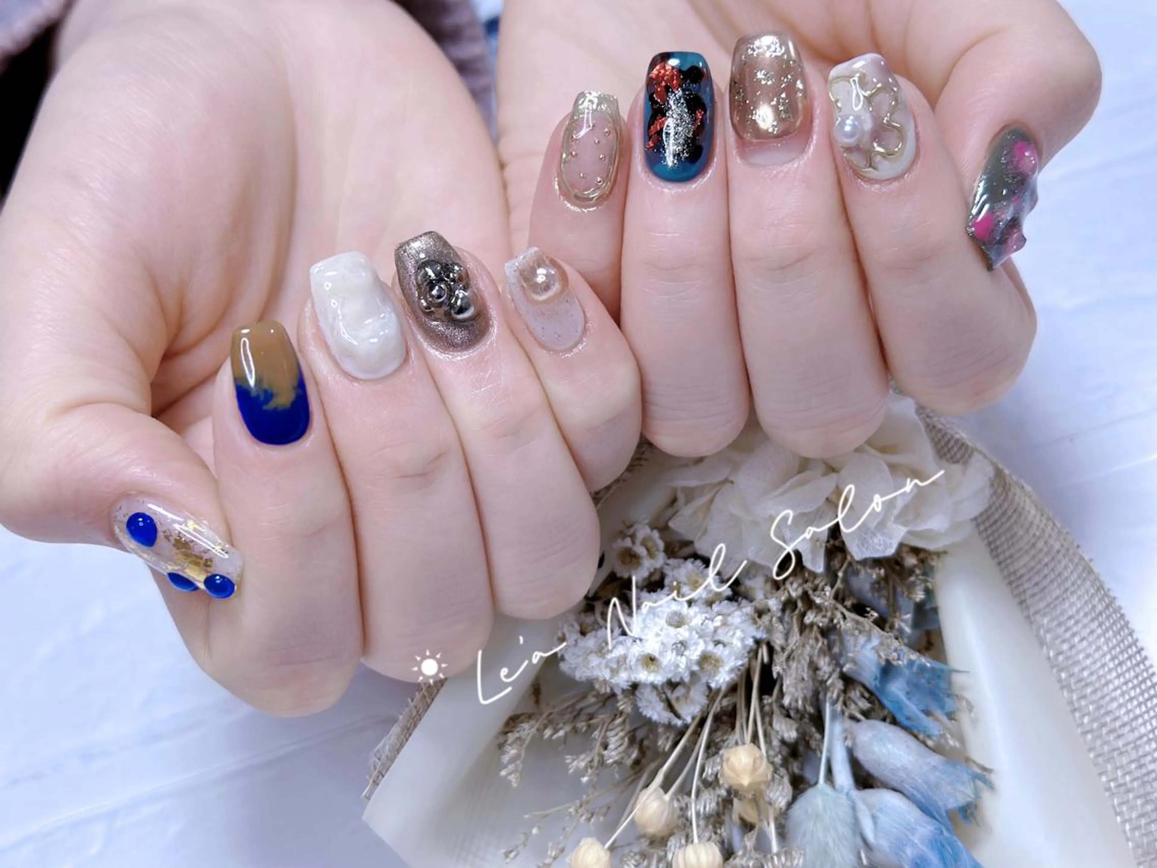 ショート カラー ネイル Le’a NailSalonのネイルデザイン