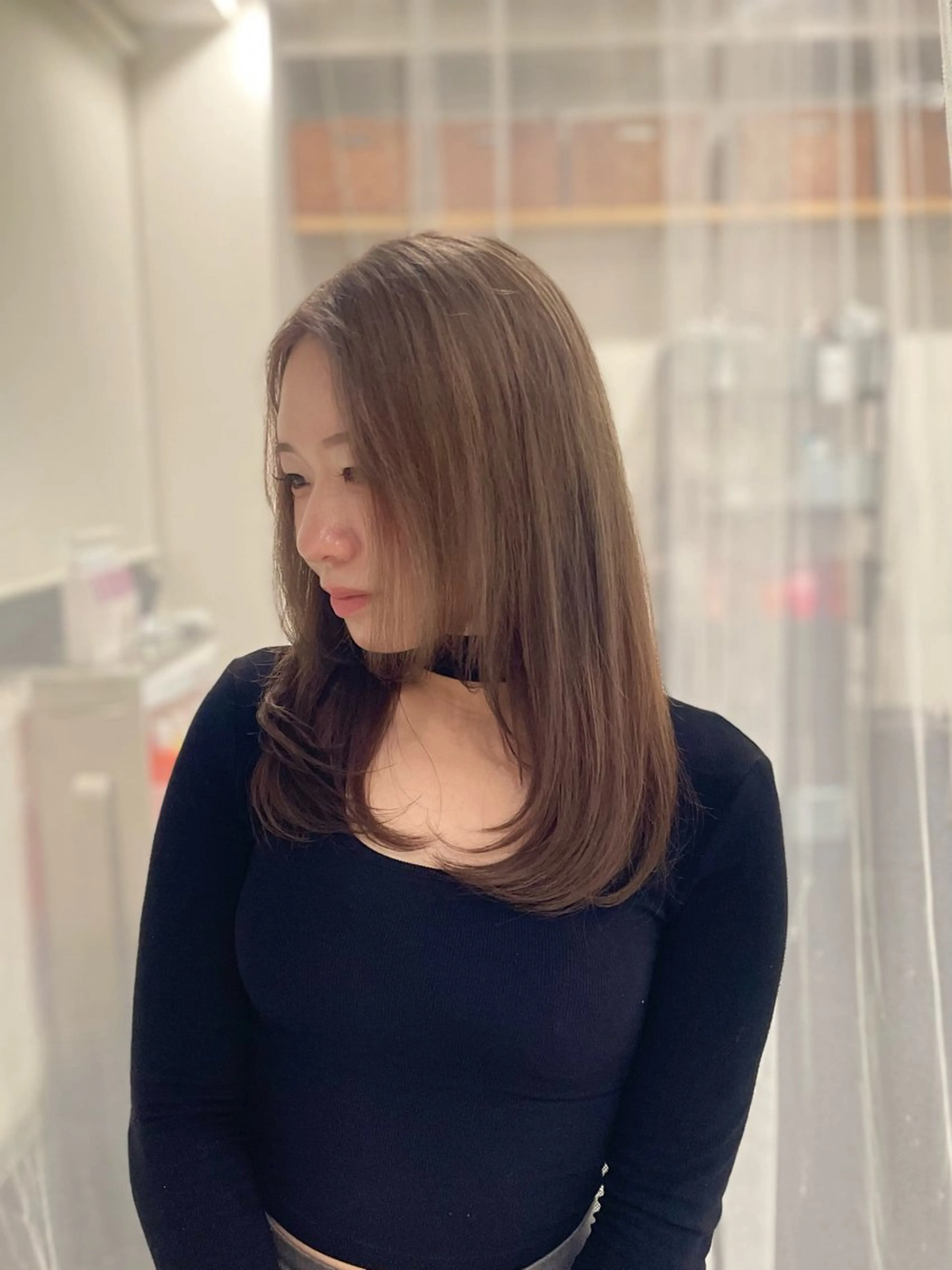 ロング カラー カット ヘアカラー トリートメント GaKu/ハイトーン /ブリーチ/レイヤーのヘアスタイル