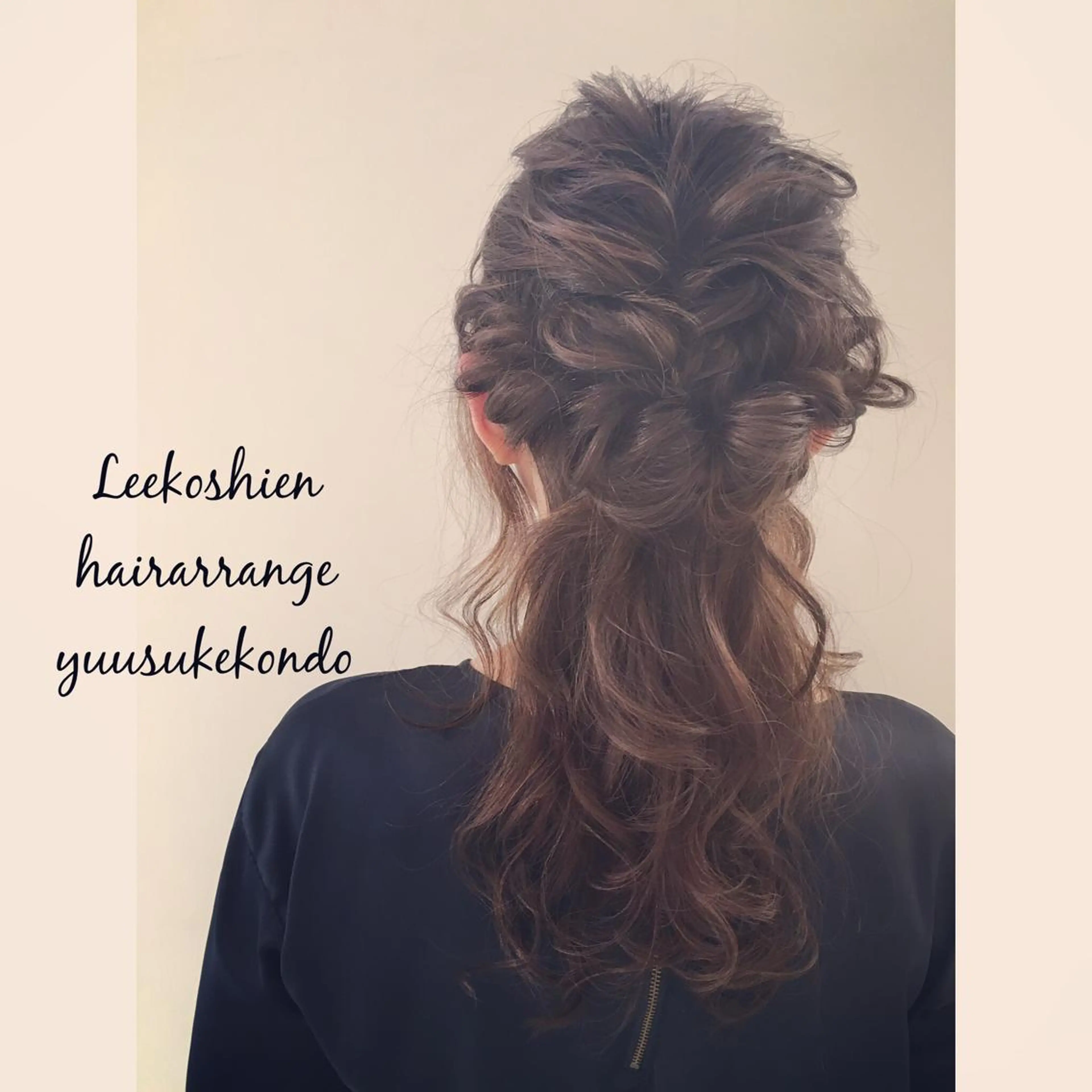 ミディアム セミロング ヘアアレンジ 結婚式・ブライダル ミディアムパーマ セミロングパーマ 縮毛矯正 _WHITE高槻店 yusukeのヘアスタイル