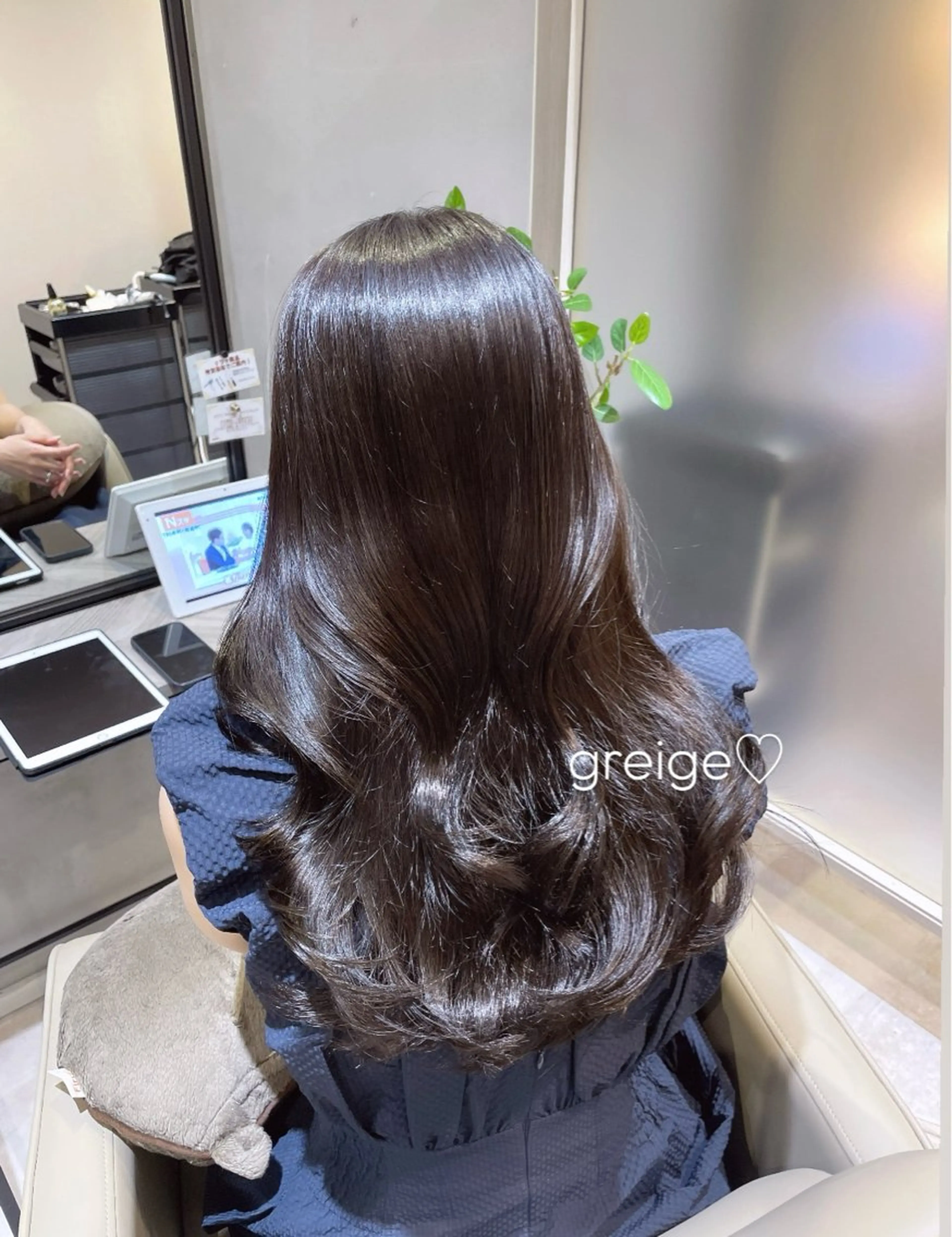 ミディアム トリートメント カット ヘアカラー トリートメント 顔周り/レイヤー🎀 natsumiのヘアスタイル