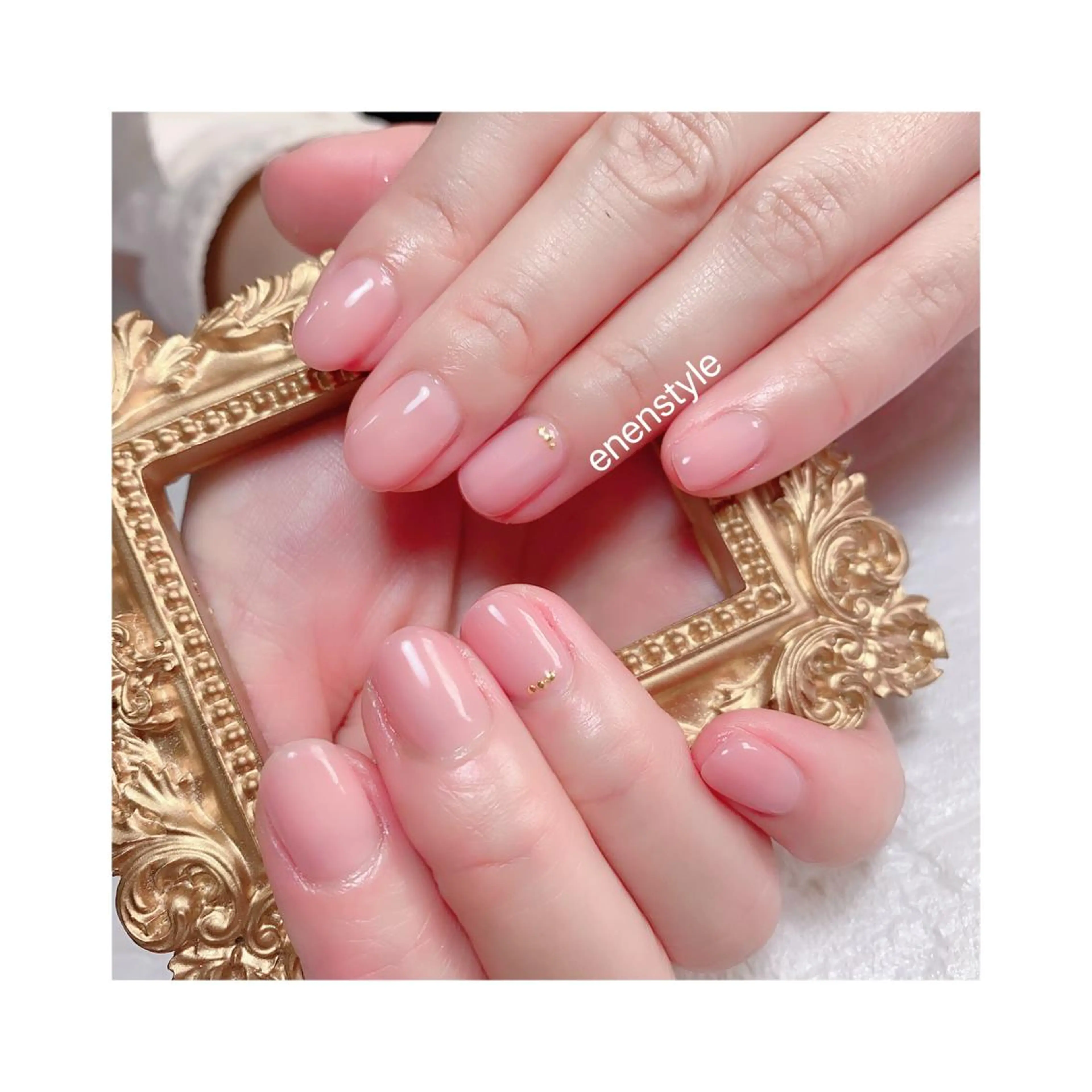 ショート ネイル ジェルネイル ニュアンスネイル オフィスネイル ワンカラーネイル パラジェル 👑enen style👑のネイルデザイン