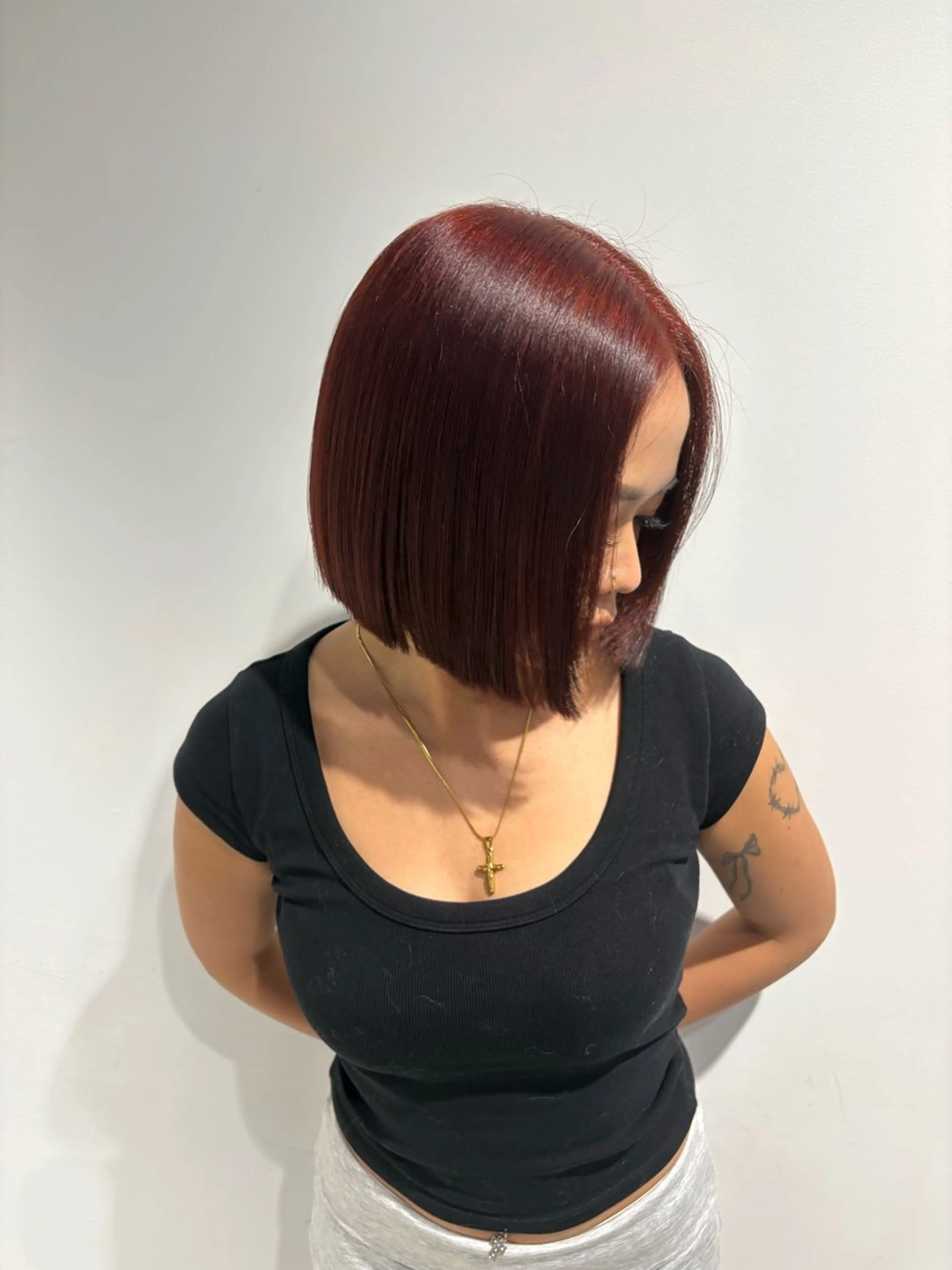 ミディアム ヘアカラー 原宿/ハイトーン/ ブリーチカラー/哉多のヘアスタイル