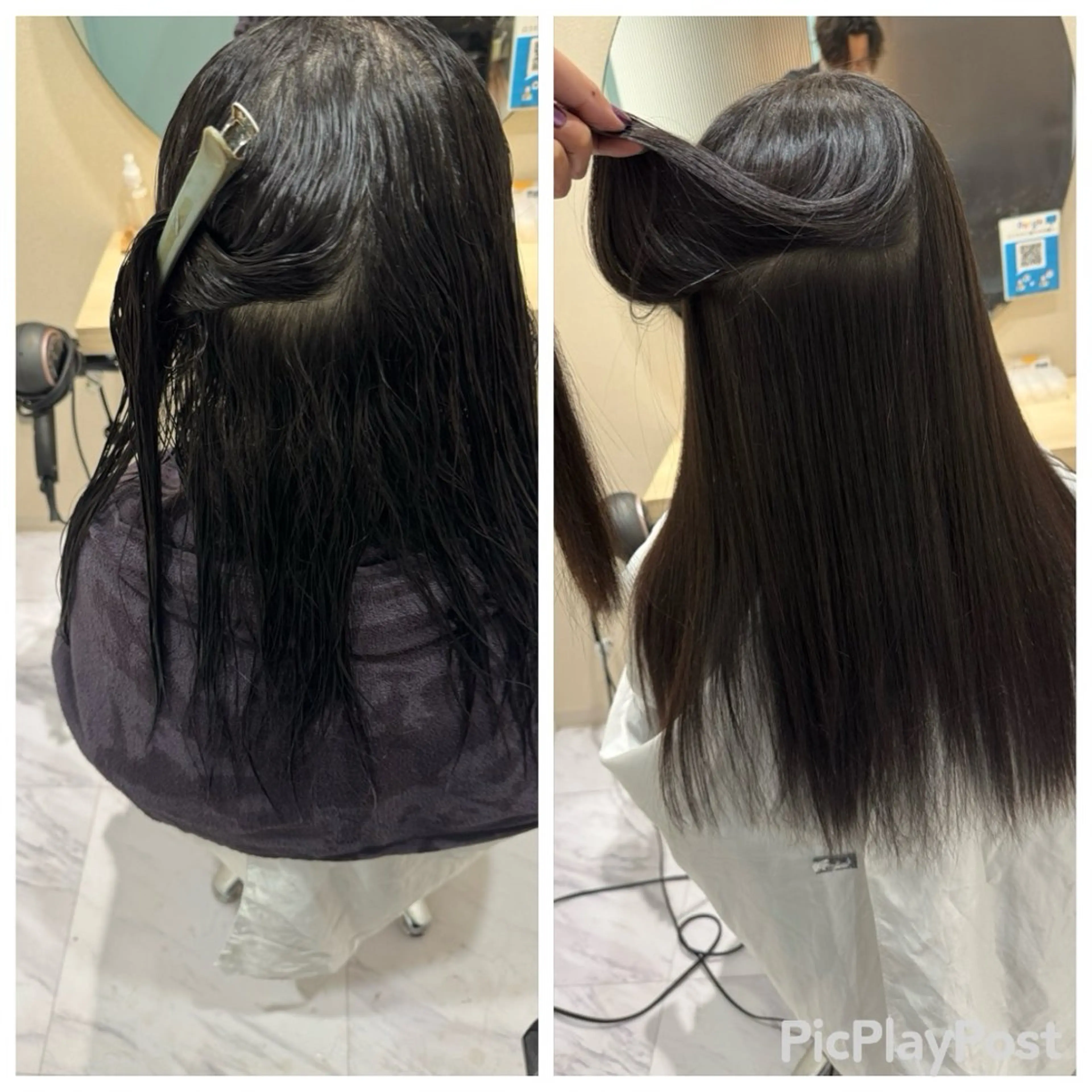 セミロング 縮毛矯正 トリートメント 丹野 圭太のヘアスタイル