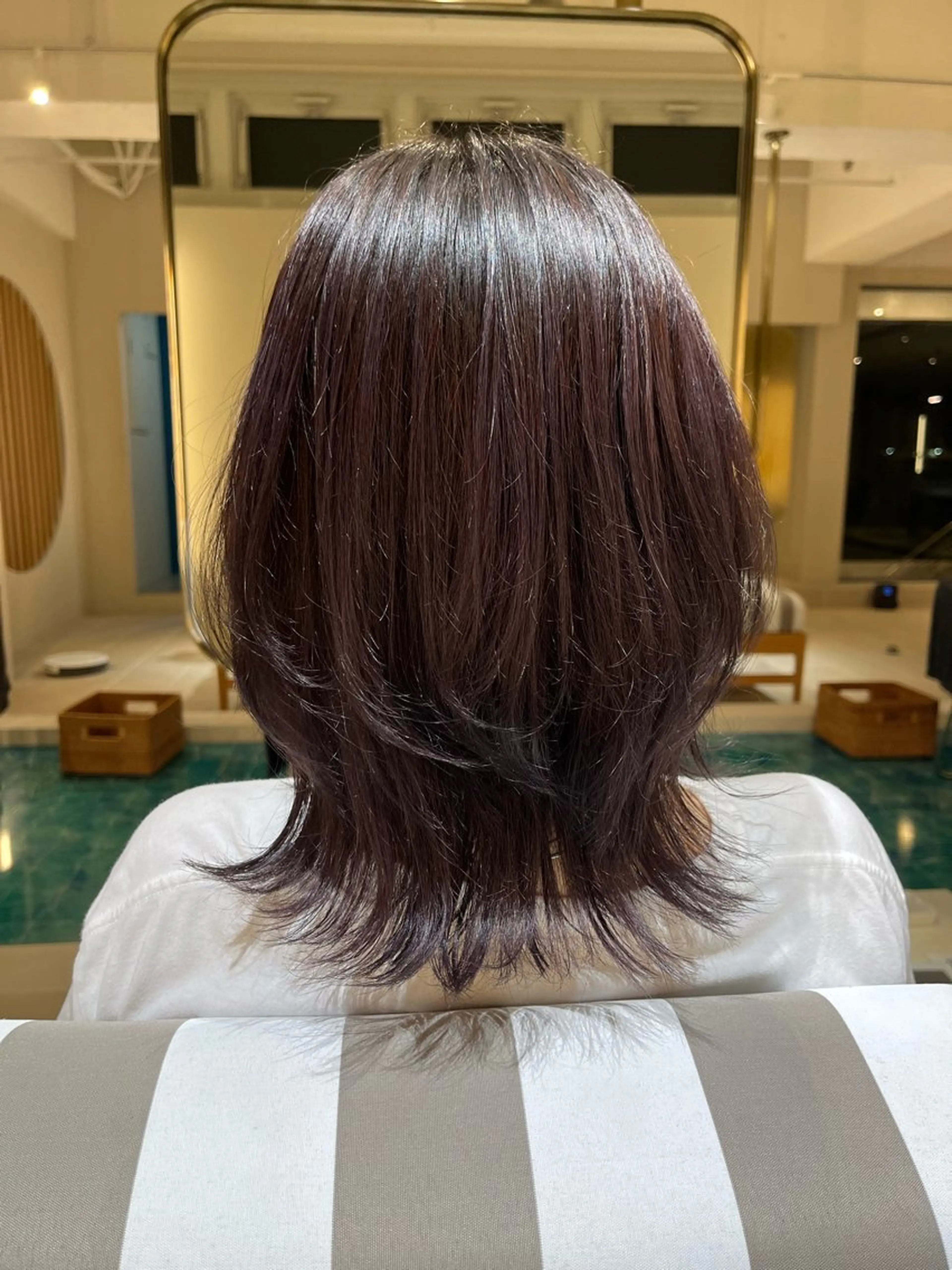 ミディアム カラー ヘアカラー トリートメント SPUR ふうのヘアスタイル