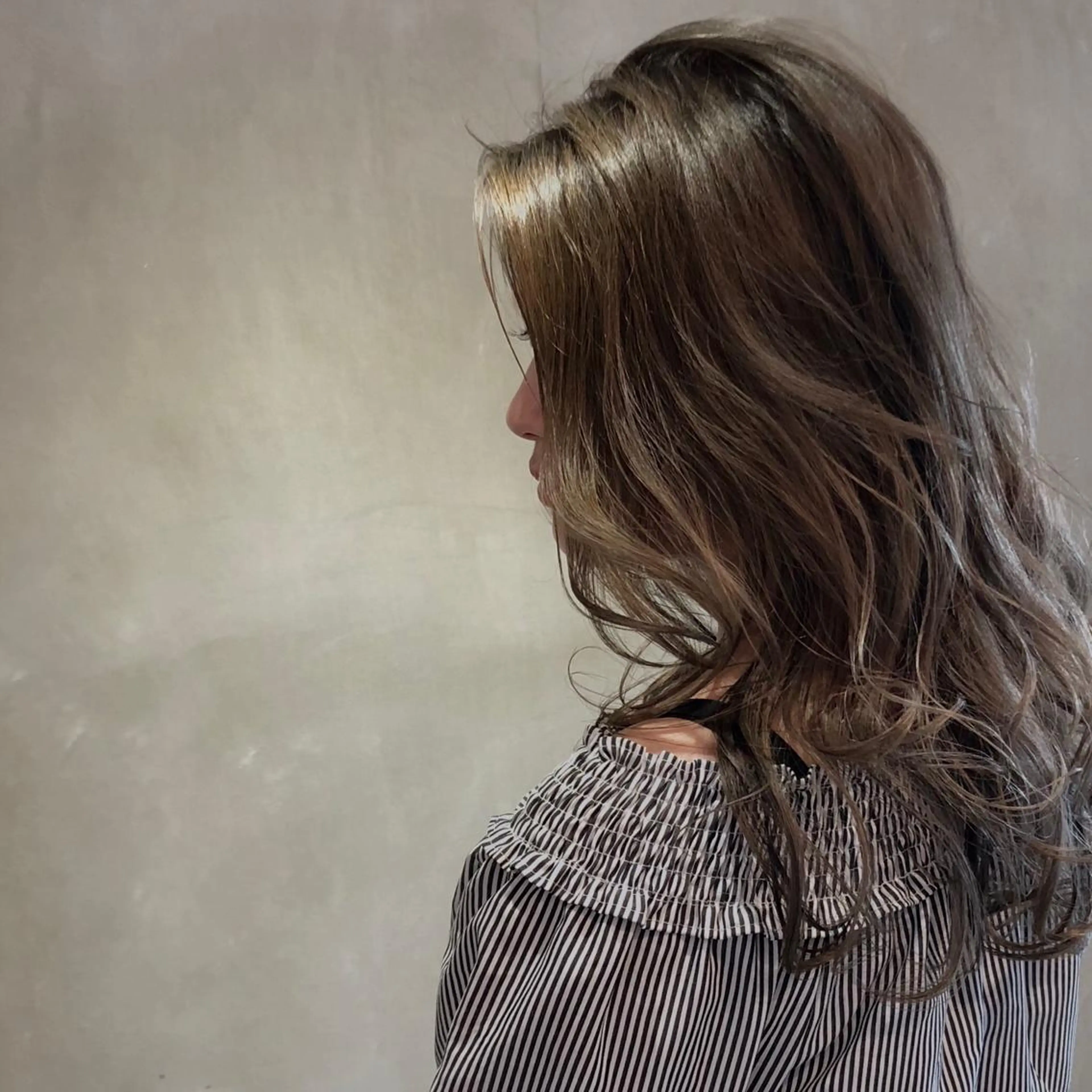 セミロング カラー アッシュ 黒髪 ヘアカラー トリートメント lasPAVILION-ラスパビリオン-所属・las PAVILIONのヘアスタイル