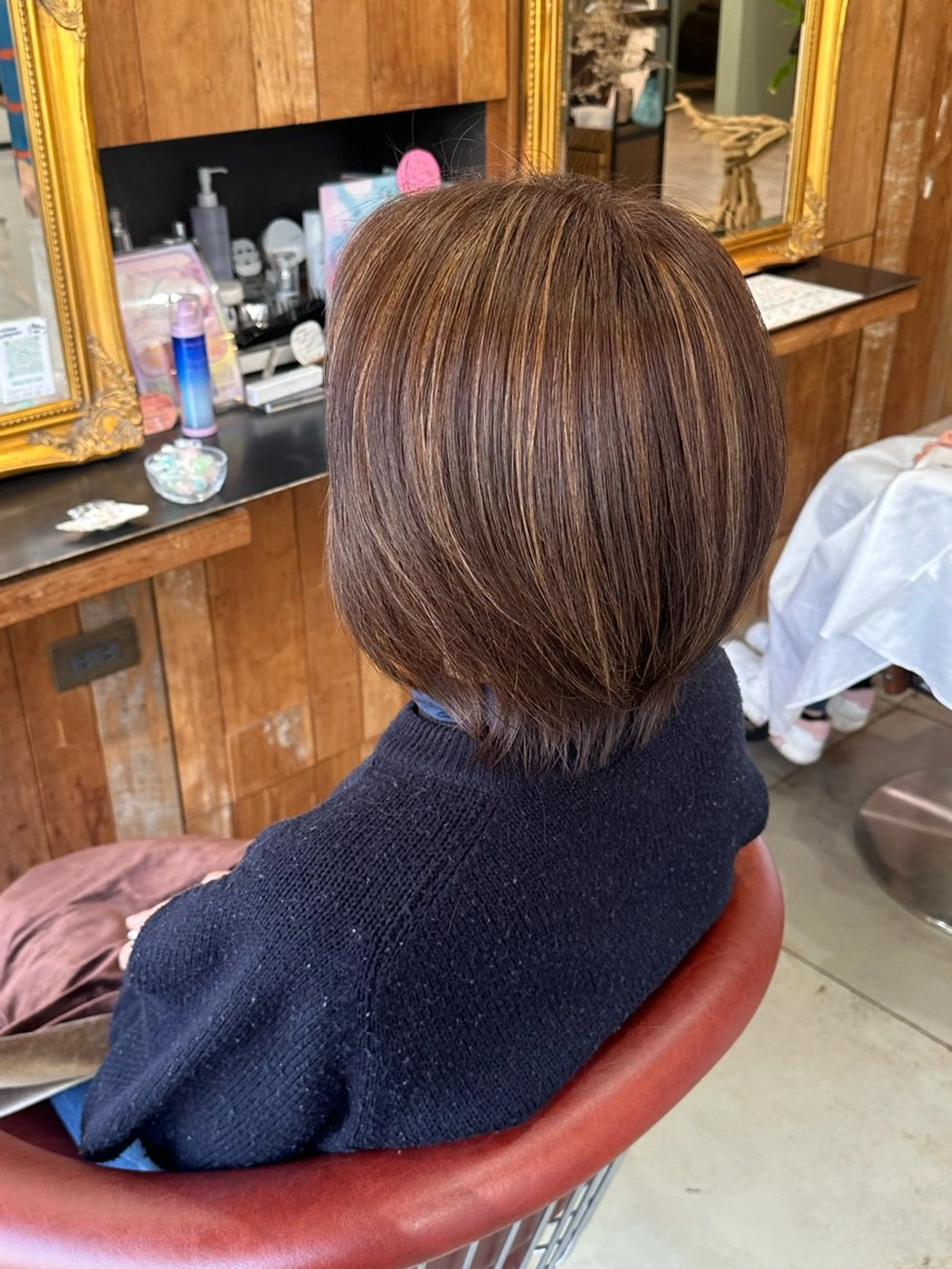 ショート カラー ハイライトカラー ハイライト ヘアカラー 山之内匠/艶カラー/ ハイトーン/ブリーチのヘアスタイル