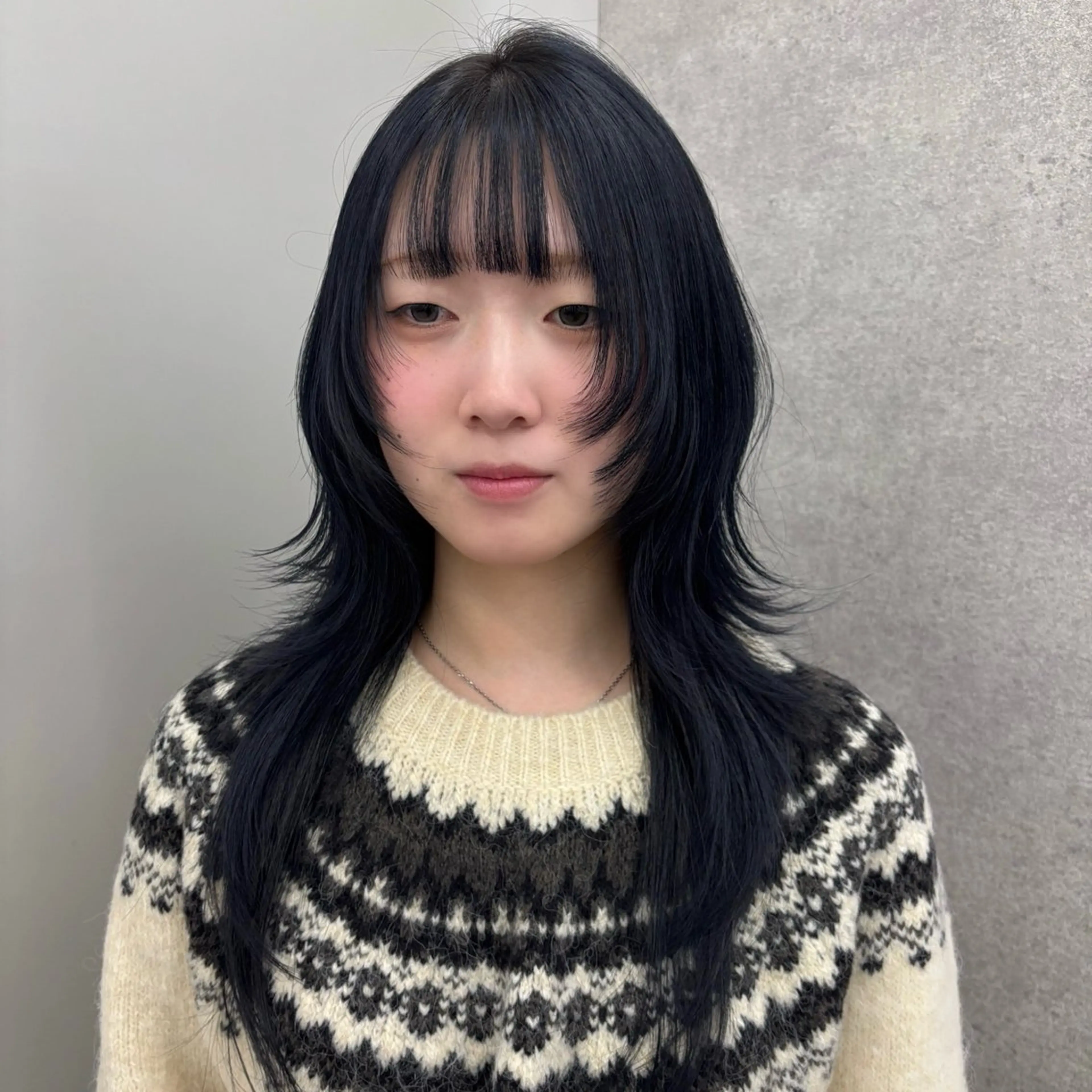 ロング カラー カット ヘアカラー トリートメント 望 吹のヘアスタイル