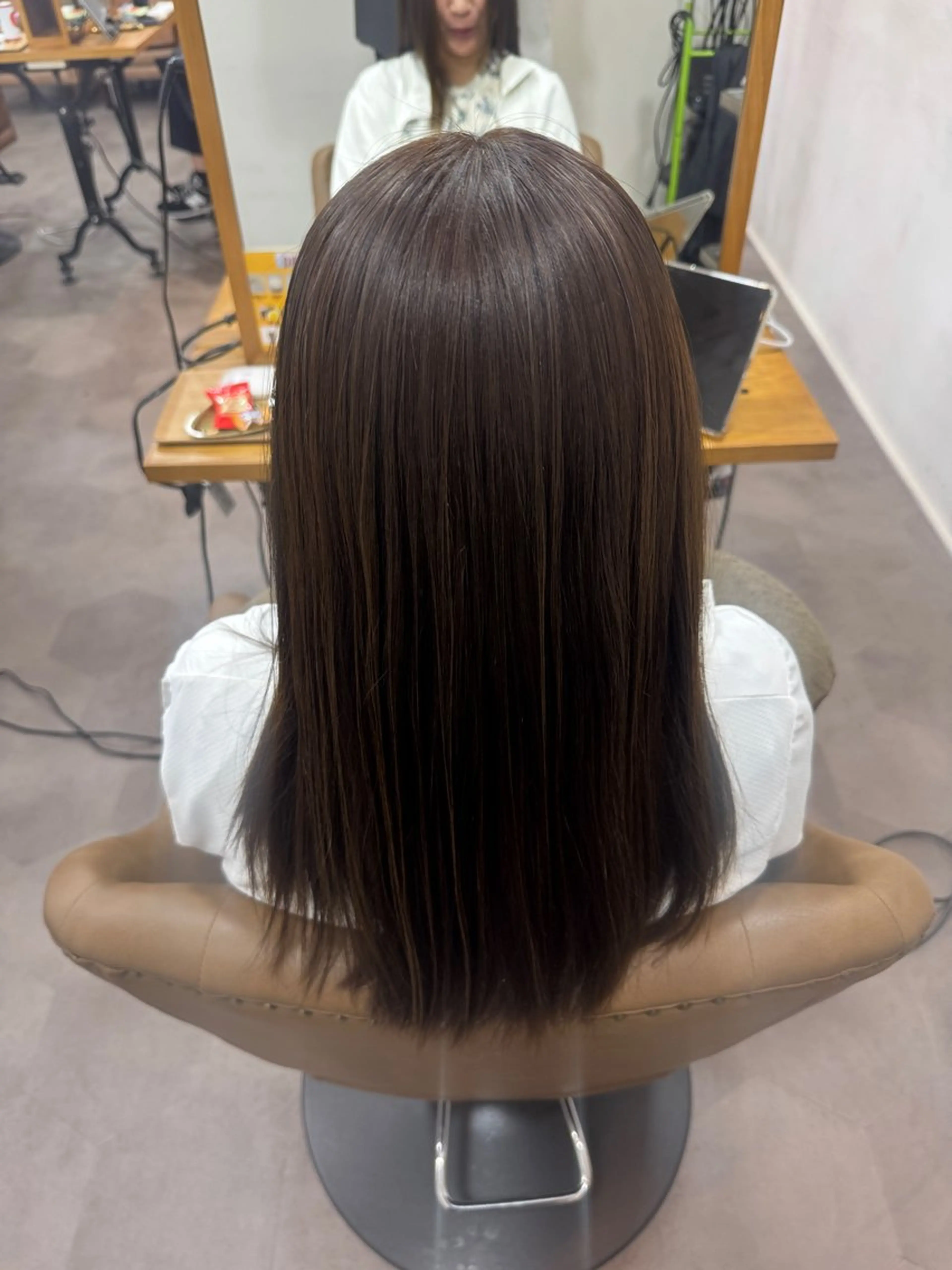 ロング 🌱縮毛矯正/カラー /🌈りつき🌈のヘアスタイル