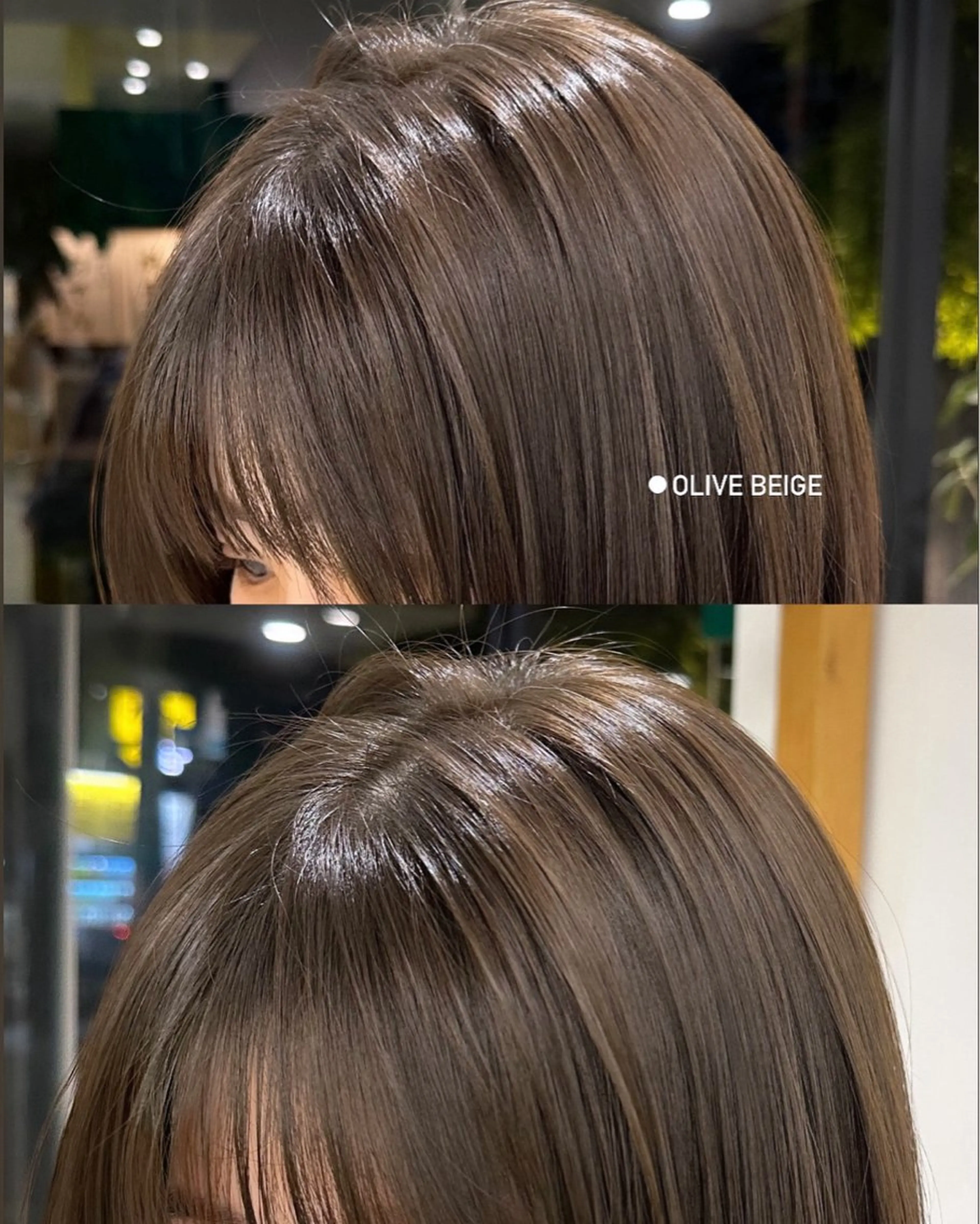 ミディアム カラー ベージュカラー ブリーチ 透明感カラー グレージュ ブリーチなしカラー ハイトーン/透け感 カラー🎀真香のヘアスタイル