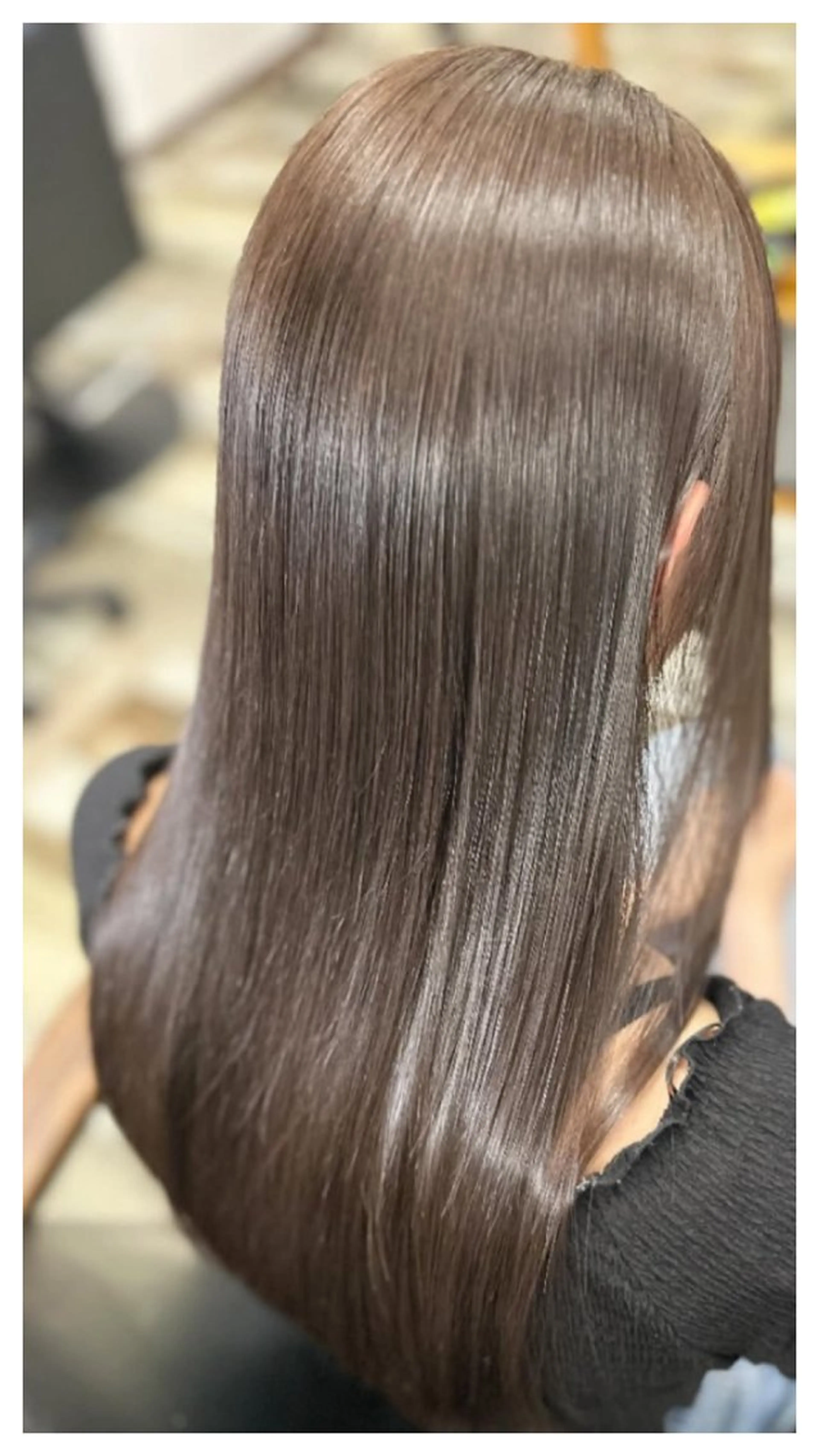 セミロング カット トリートメント 鈴木 優里花のヘアスタイル