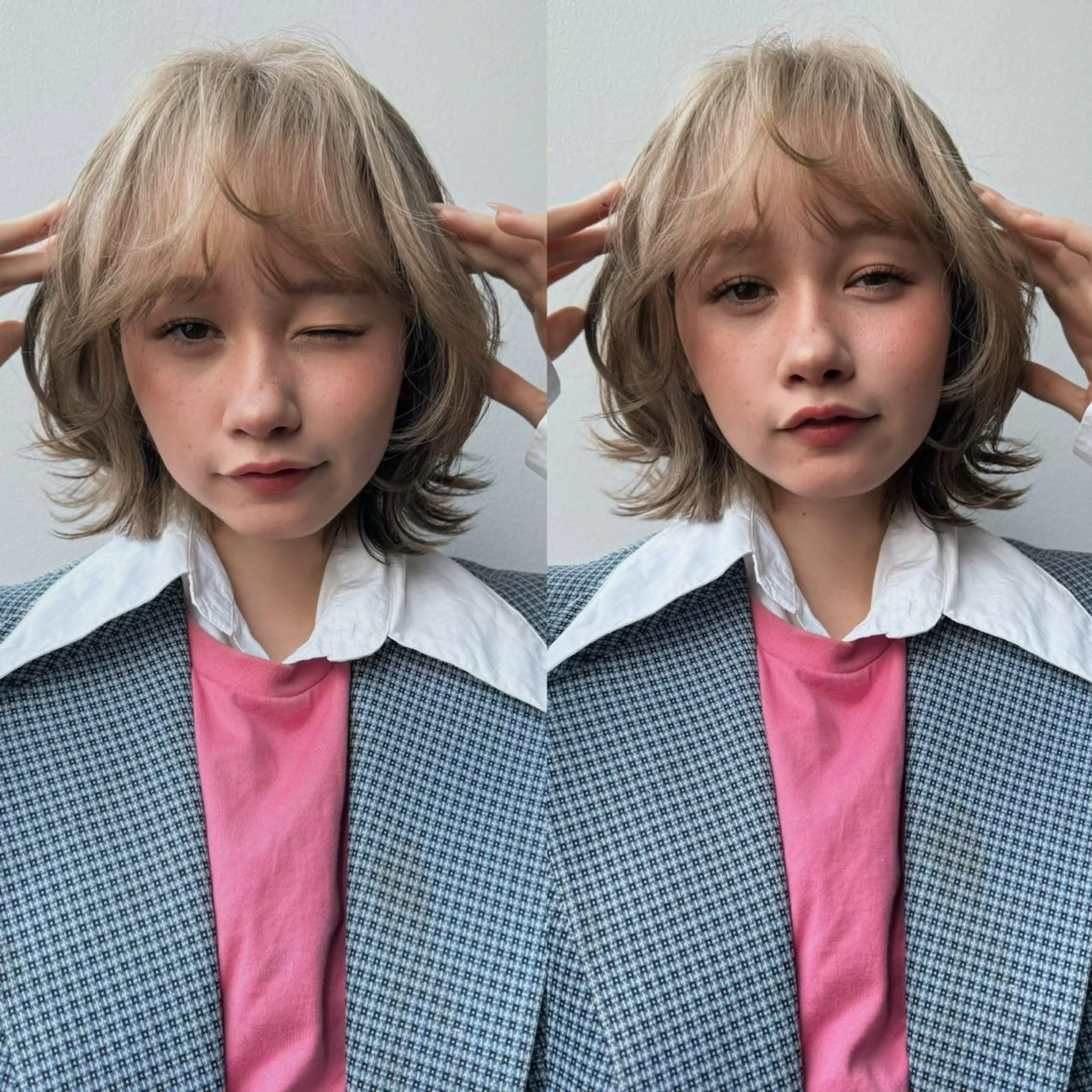 ショート カラー 似合わせカット カット ヘアカラー トリートメント レイヤー/髪質改善 Lond ambreのヘアスタイル