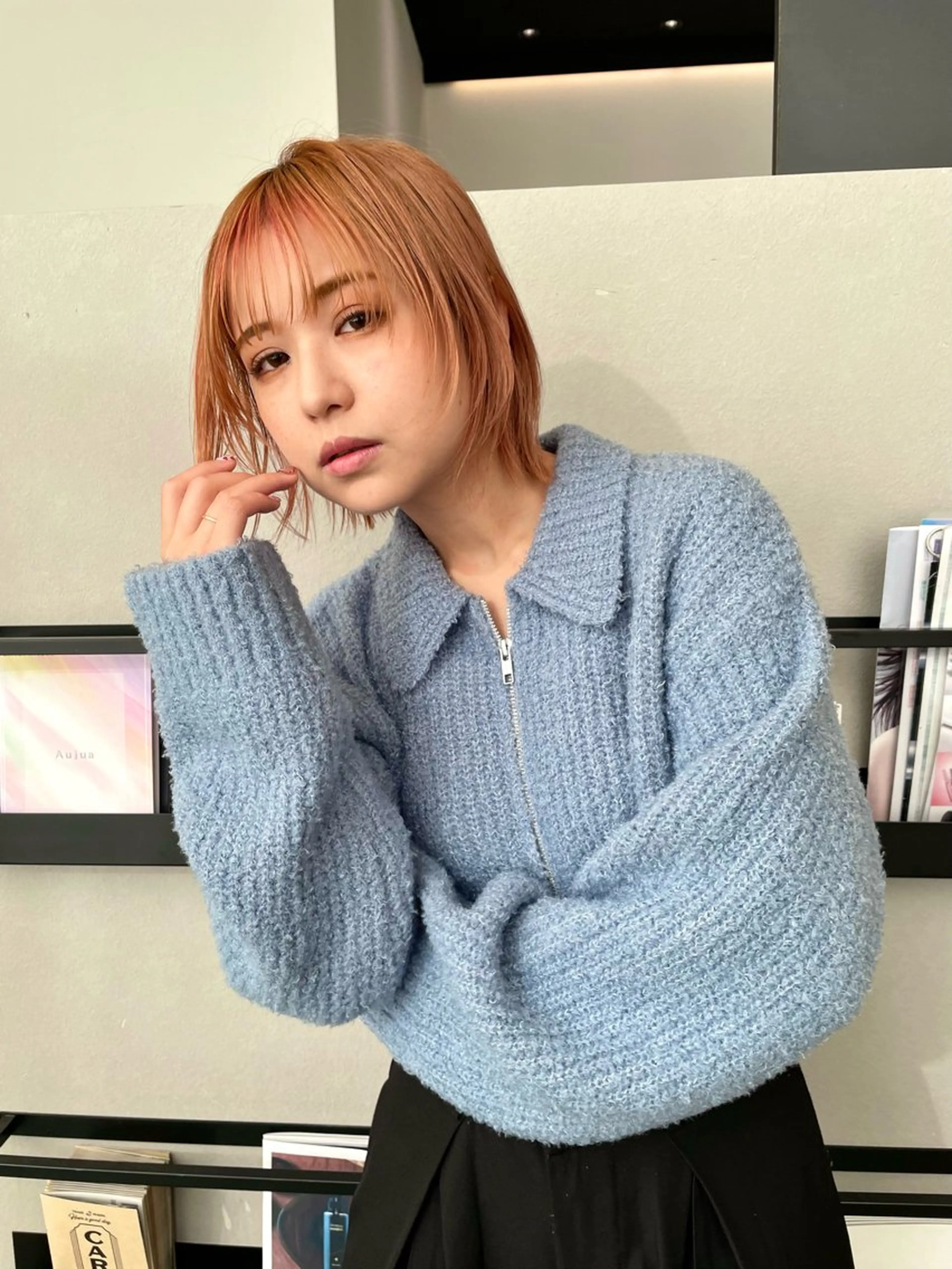 ミディアム ボブ レイヤーカット シャギー ktwo/難波 /似合わせ/木浦のヘアスタイル