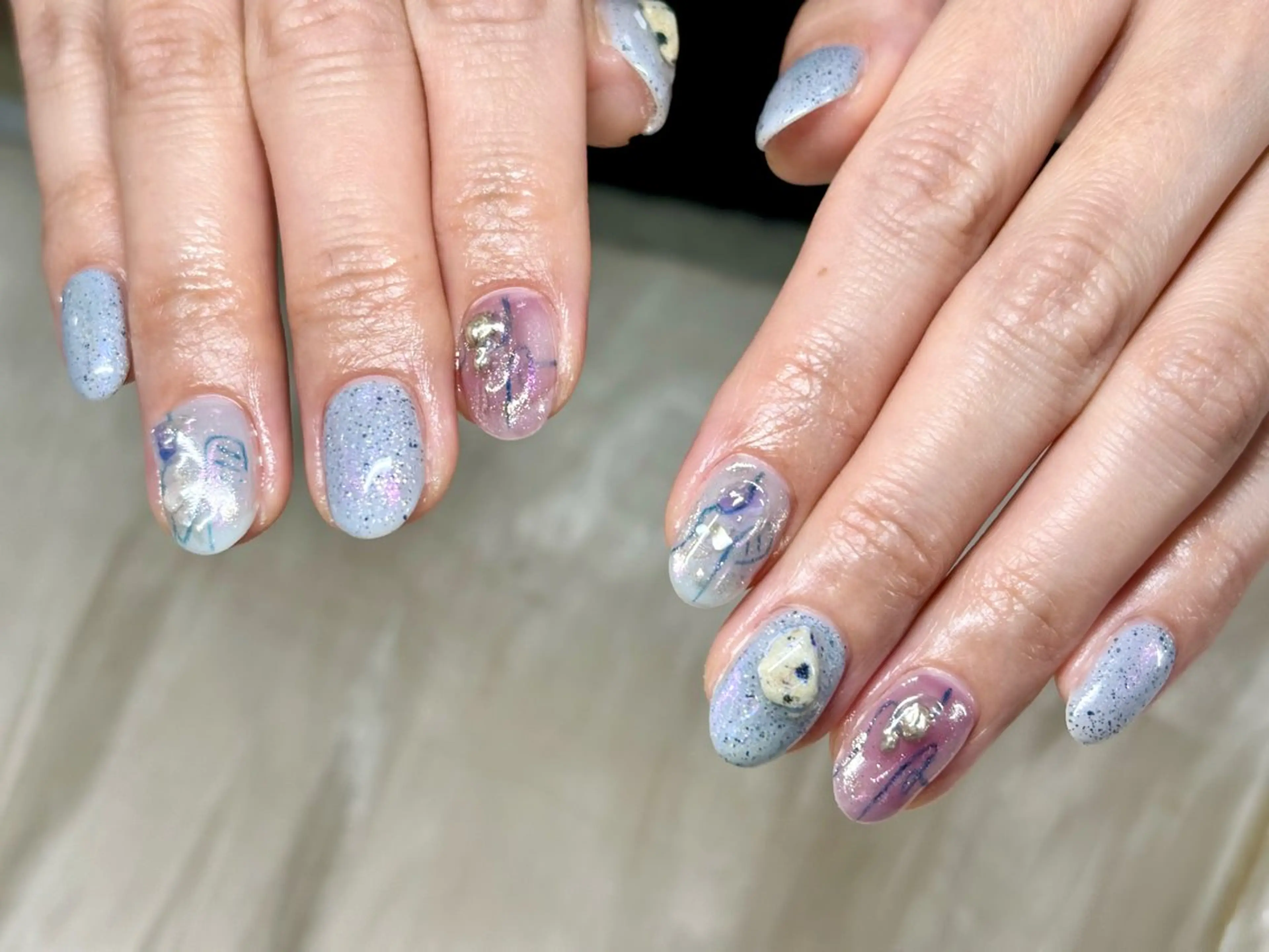 ネイル ニュアンスネイル ハンドネイル ハンドケア ETE LUNA NAILのネイルデザイン