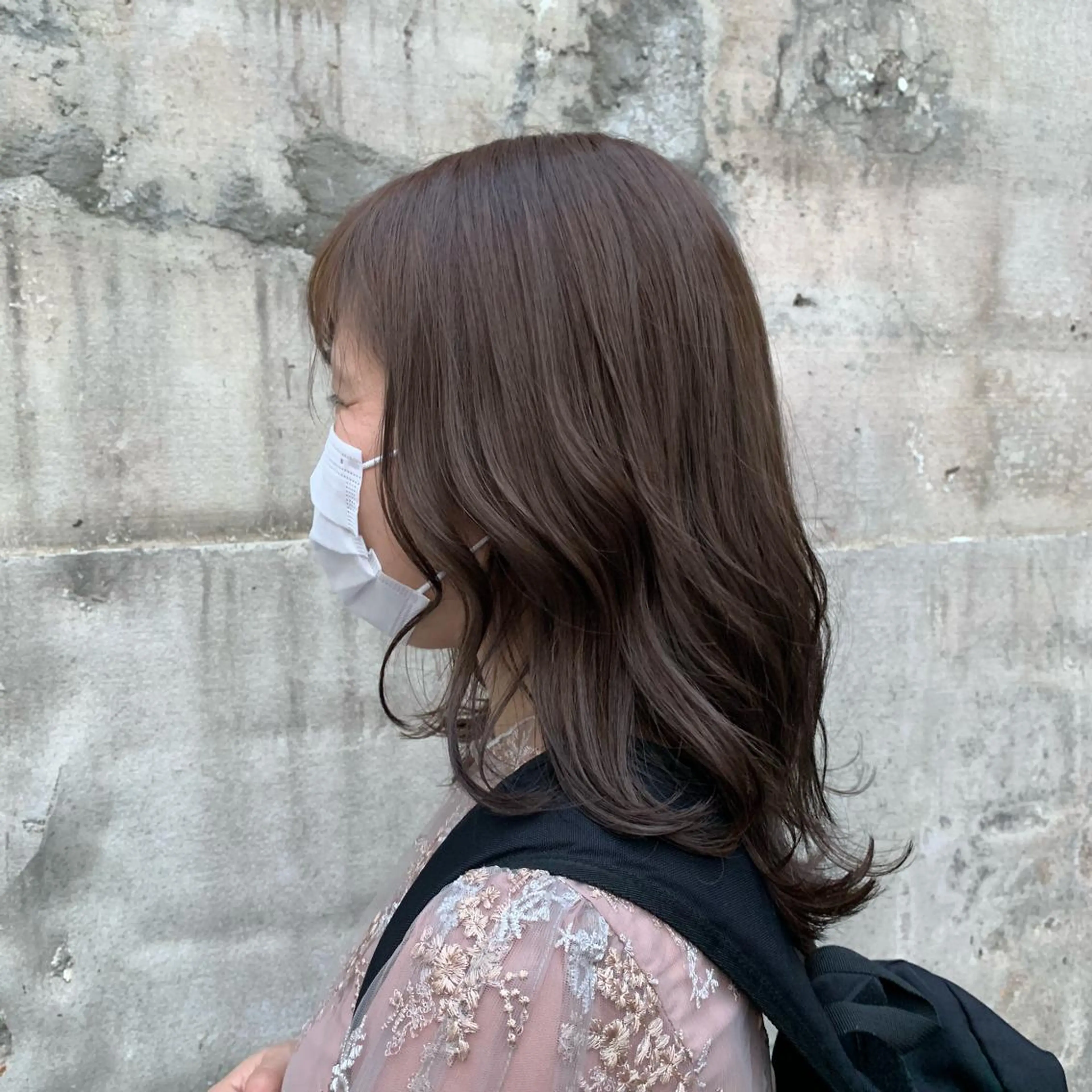 セミロング カラー ベージュカラー ショコラベージュ ヨシンモリ 韓国風ヘア オルチャンヘア 韓国×巻ける髪質改善 💍maki💍のヘアスタイル