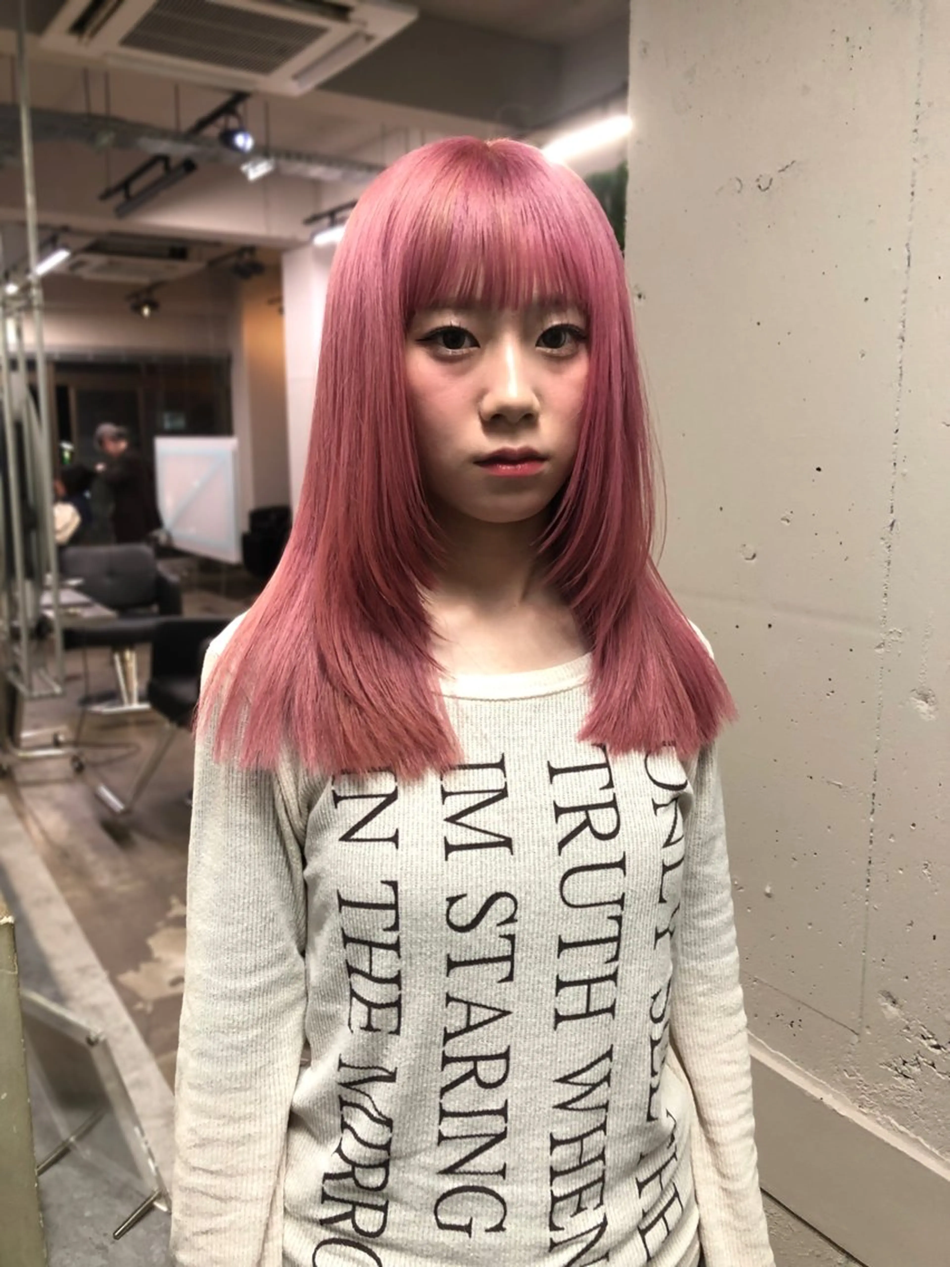 ロング ボブ× フェイスレイヤー🩰のヘアスタイル