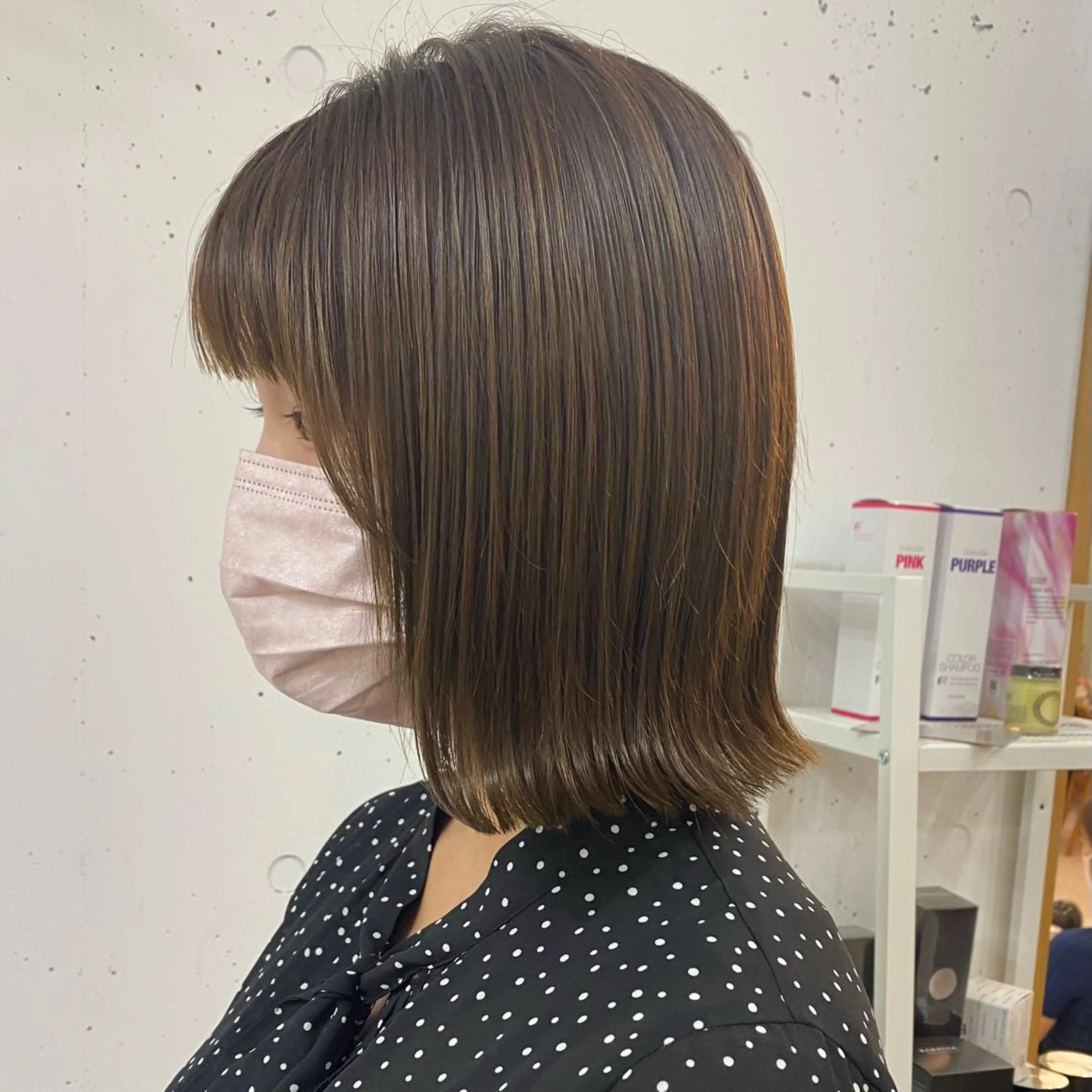 ミディアム カラー 🪭risa 暖色/レイヤー🪭のヘアスタイル