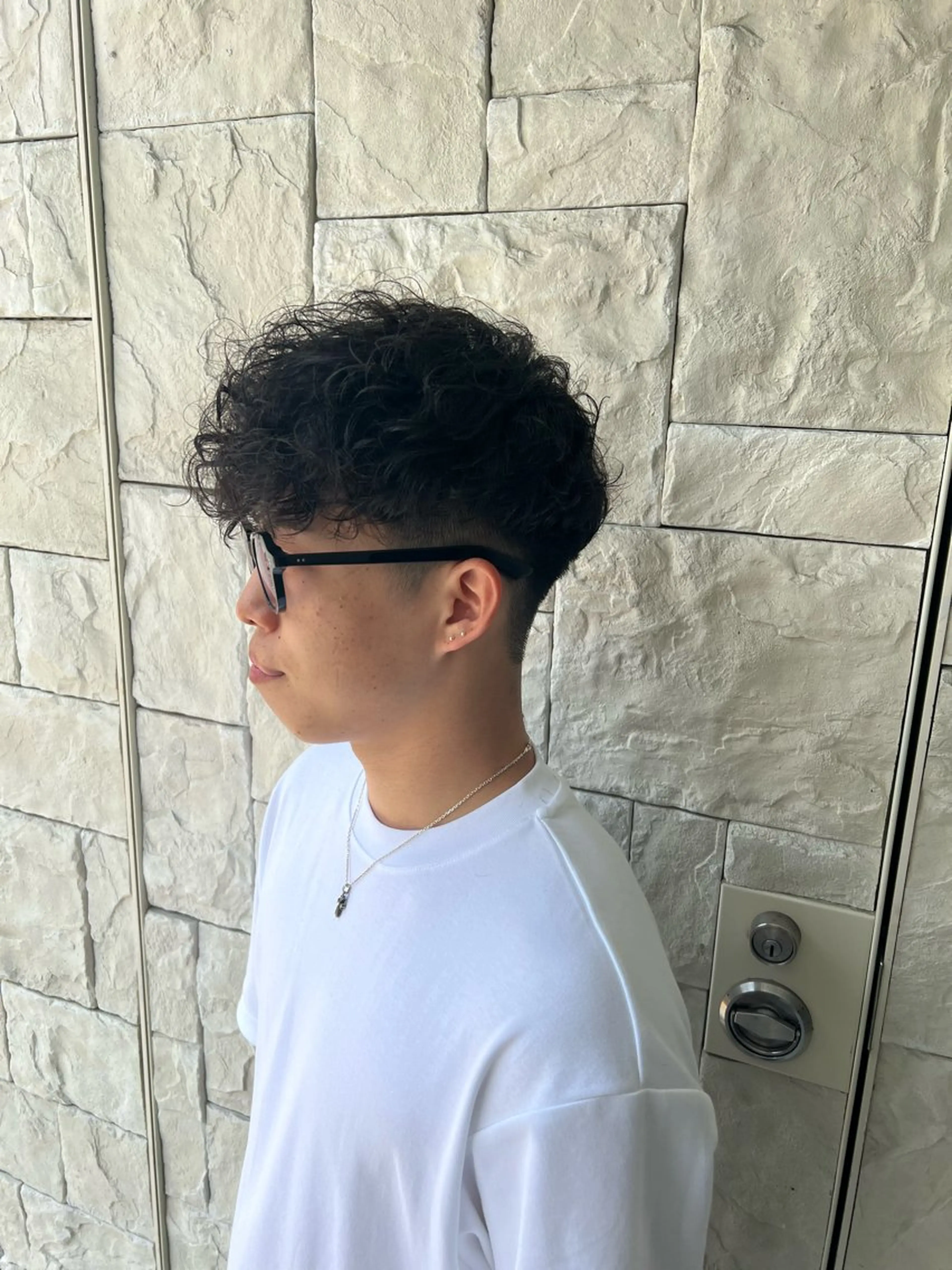 メンズ スペインカール カット パーマ 一宮/稲沢/あま市 /小林好裕のヘアスタイル