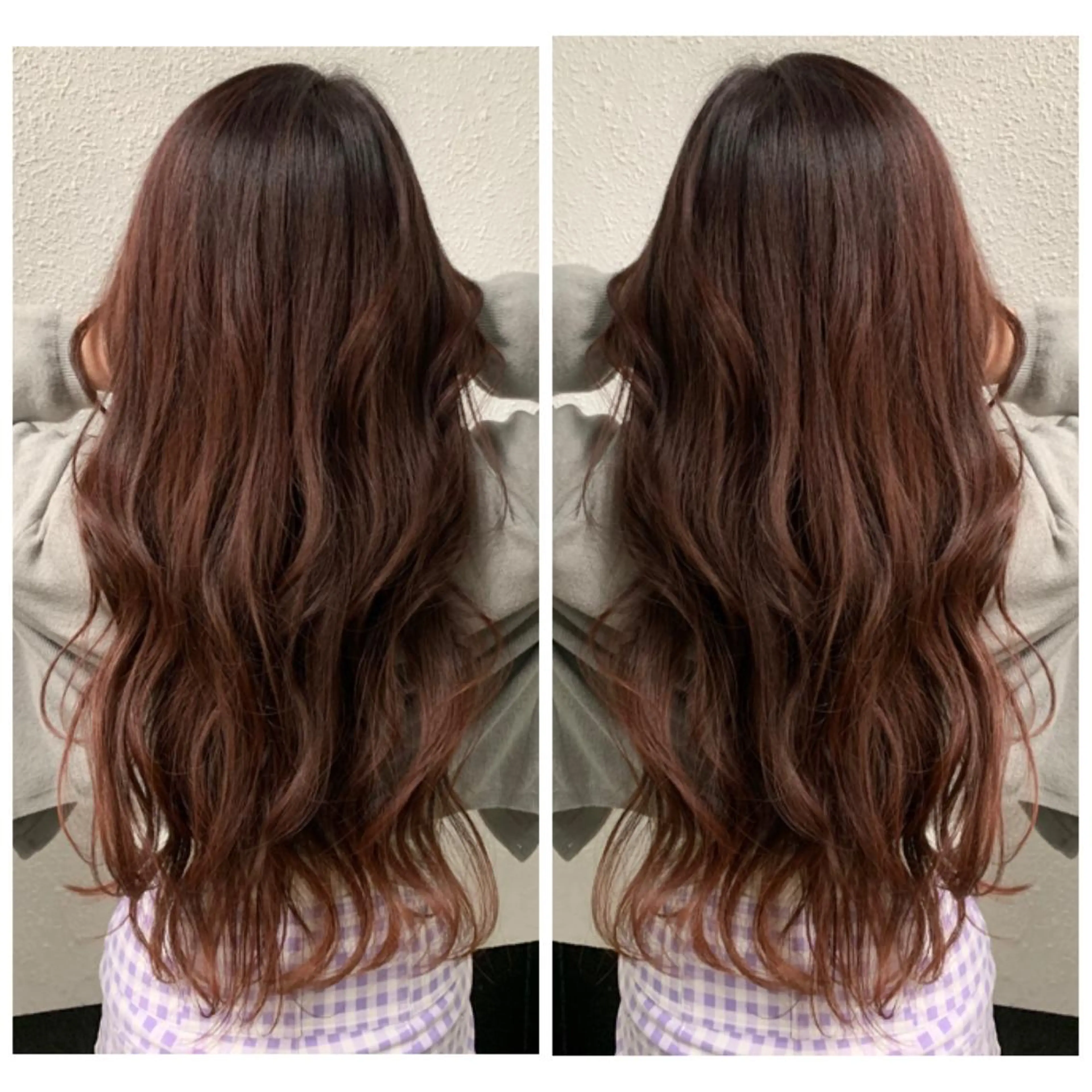 ロング カラー アッシュ バレイヤージュ ブリーチ デザインカラー グレージュ カット ヘアカラー 京都大人女性ショート 徒歩1分/秋山のヘアスタイル