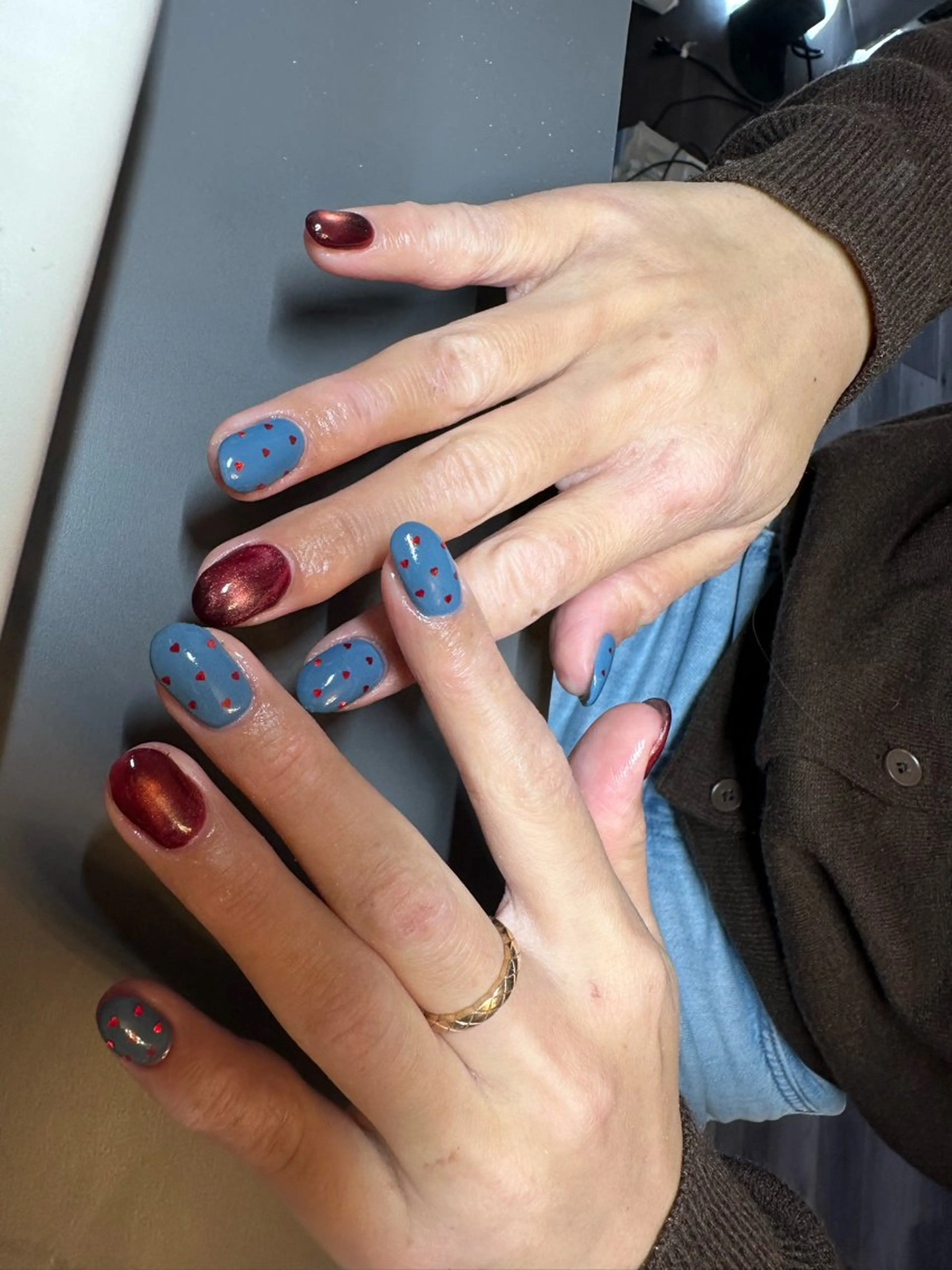 ネイル ドット ハート ウィッチハウス ayaのネイルデザイン