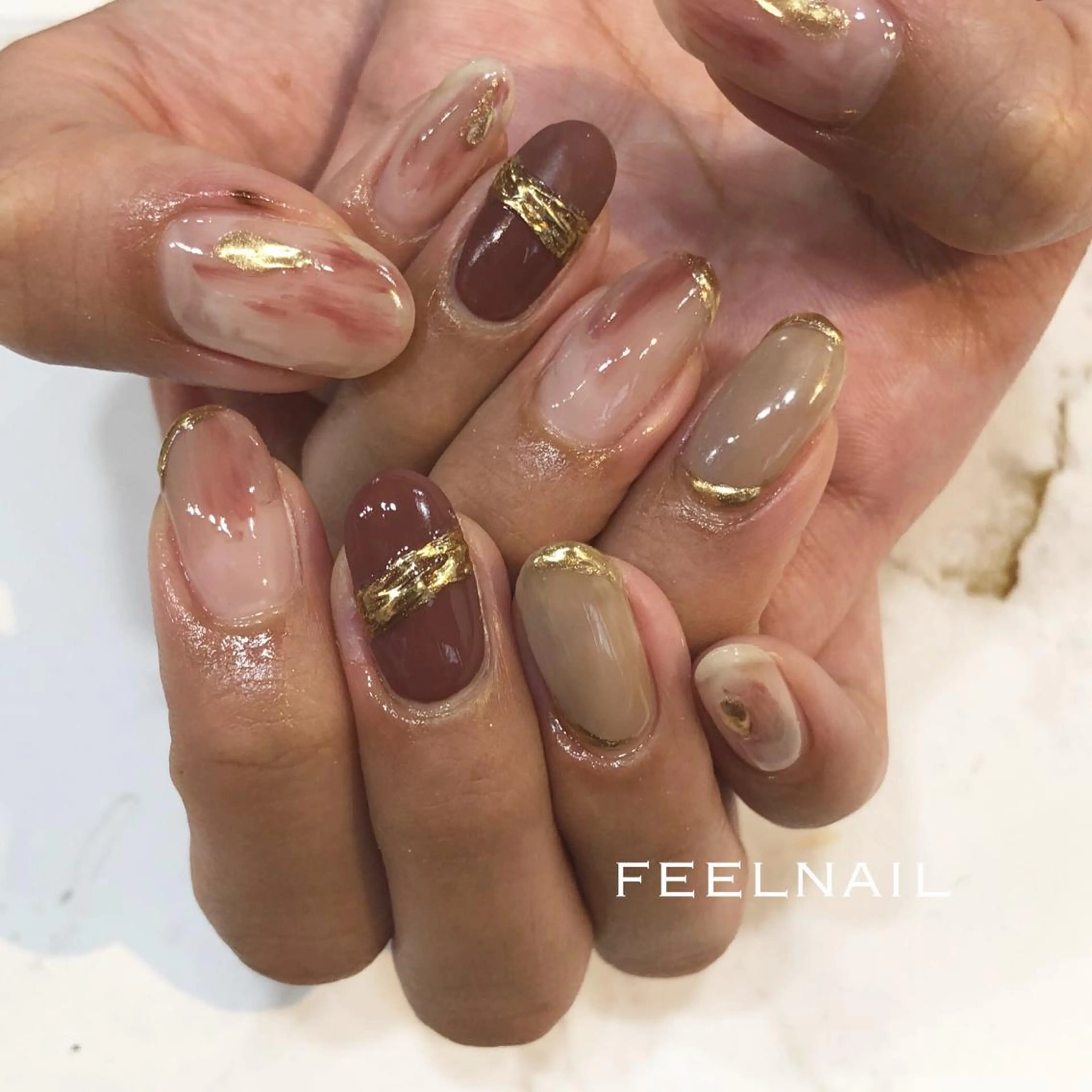 ネイル クリアネイル 春ネイル 近藤 あみのネイルデザイン