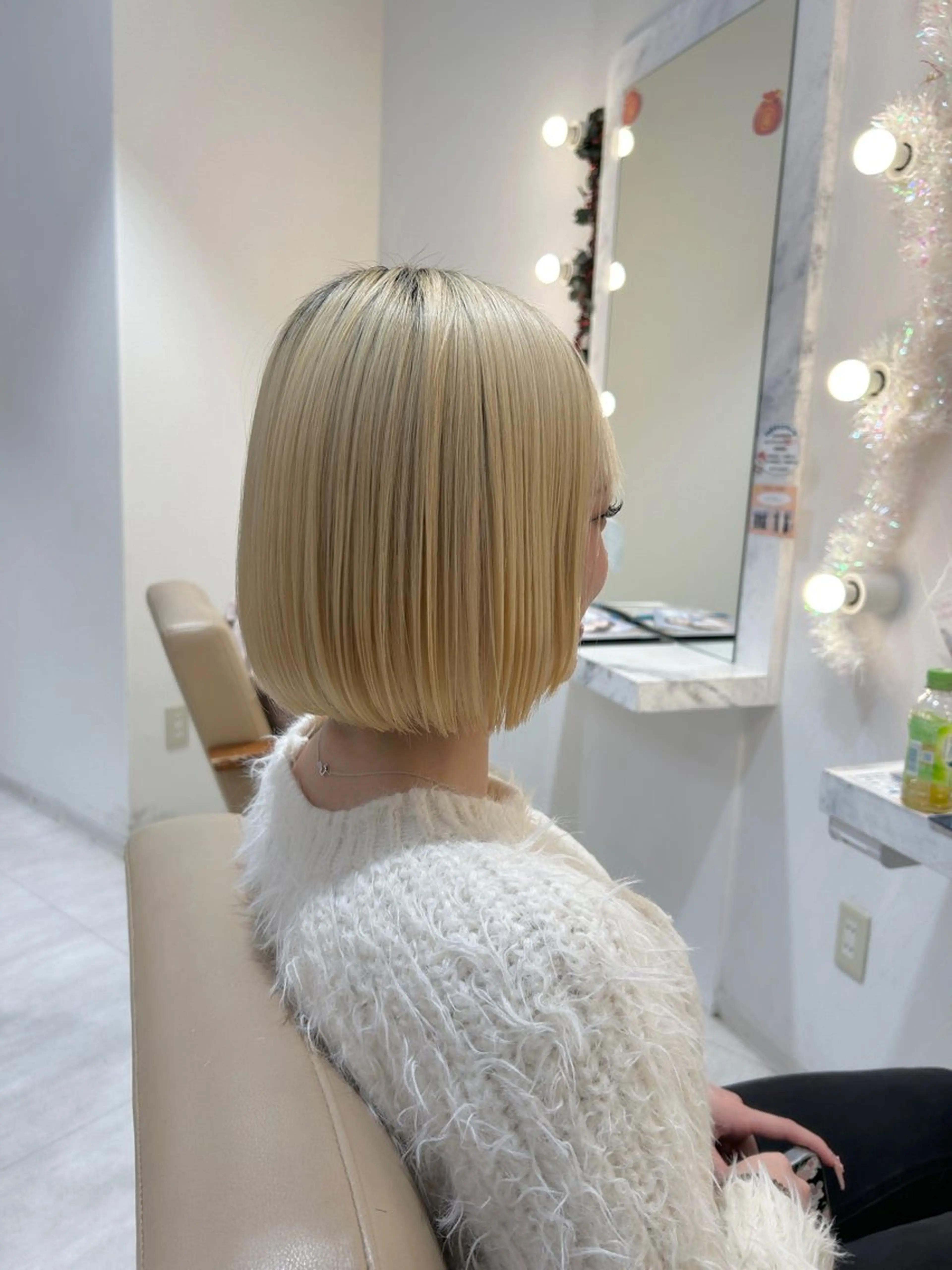 ショート カラー 切りっぱなしボブ ボブ タンバルモリ 韓国風ヘア カット 野田阪神/レイヤー/ ハイライト/yuuのヘアスタイル