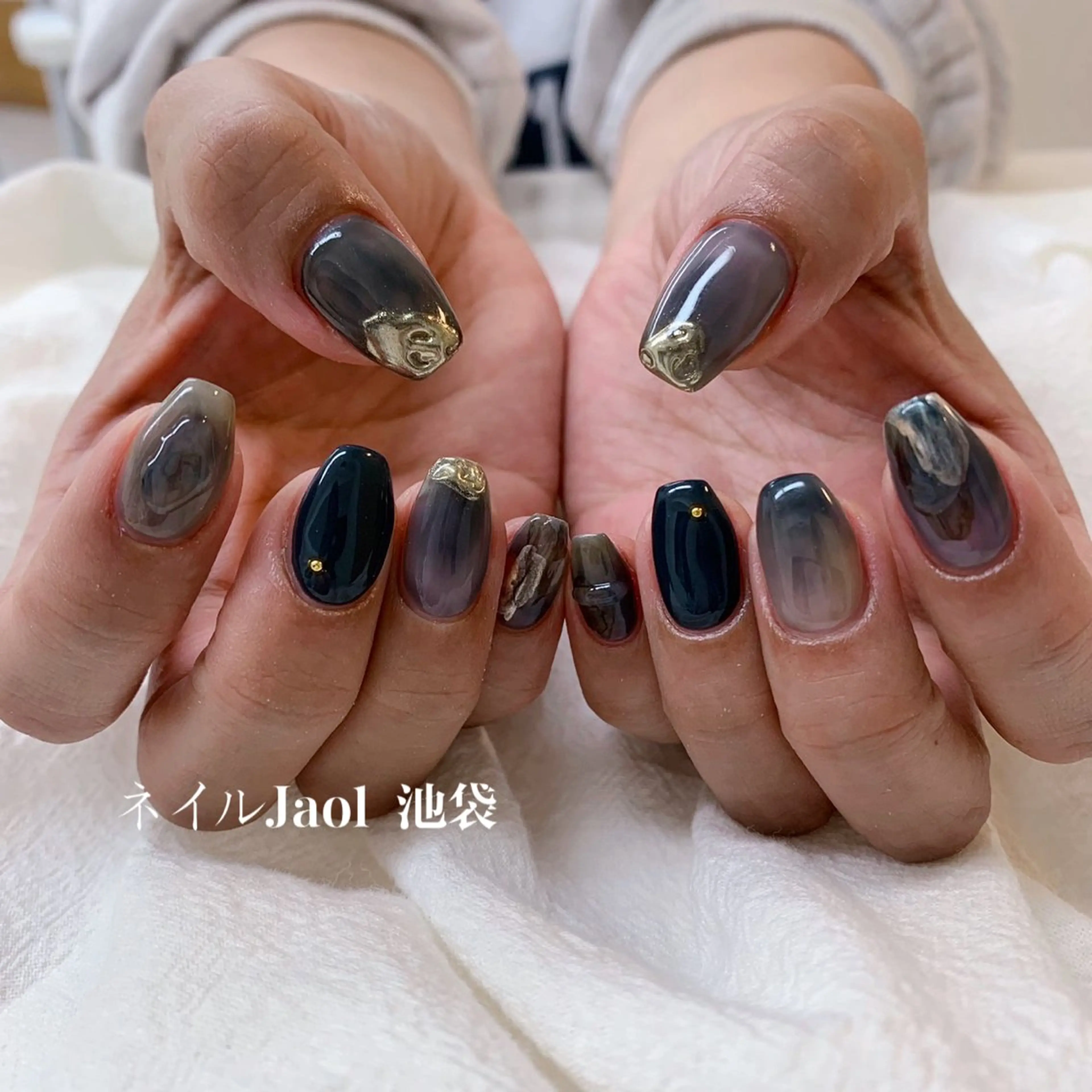 ミディアム ハンドネイル nail jaol池袋店所属・ネイルJaol 池袋のネイルデザイン