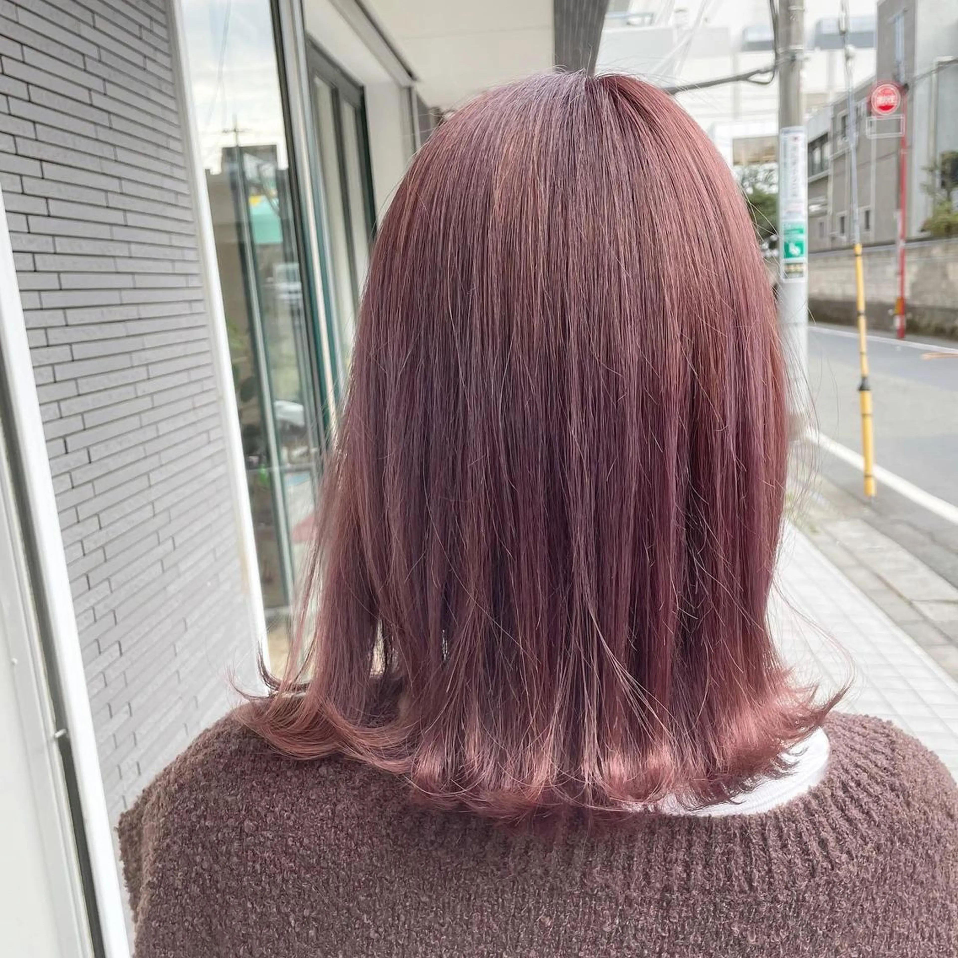 ミディアム カラー ヘアアレンジ ヘアカラー 鴫原 亜弥のヘアスタイル