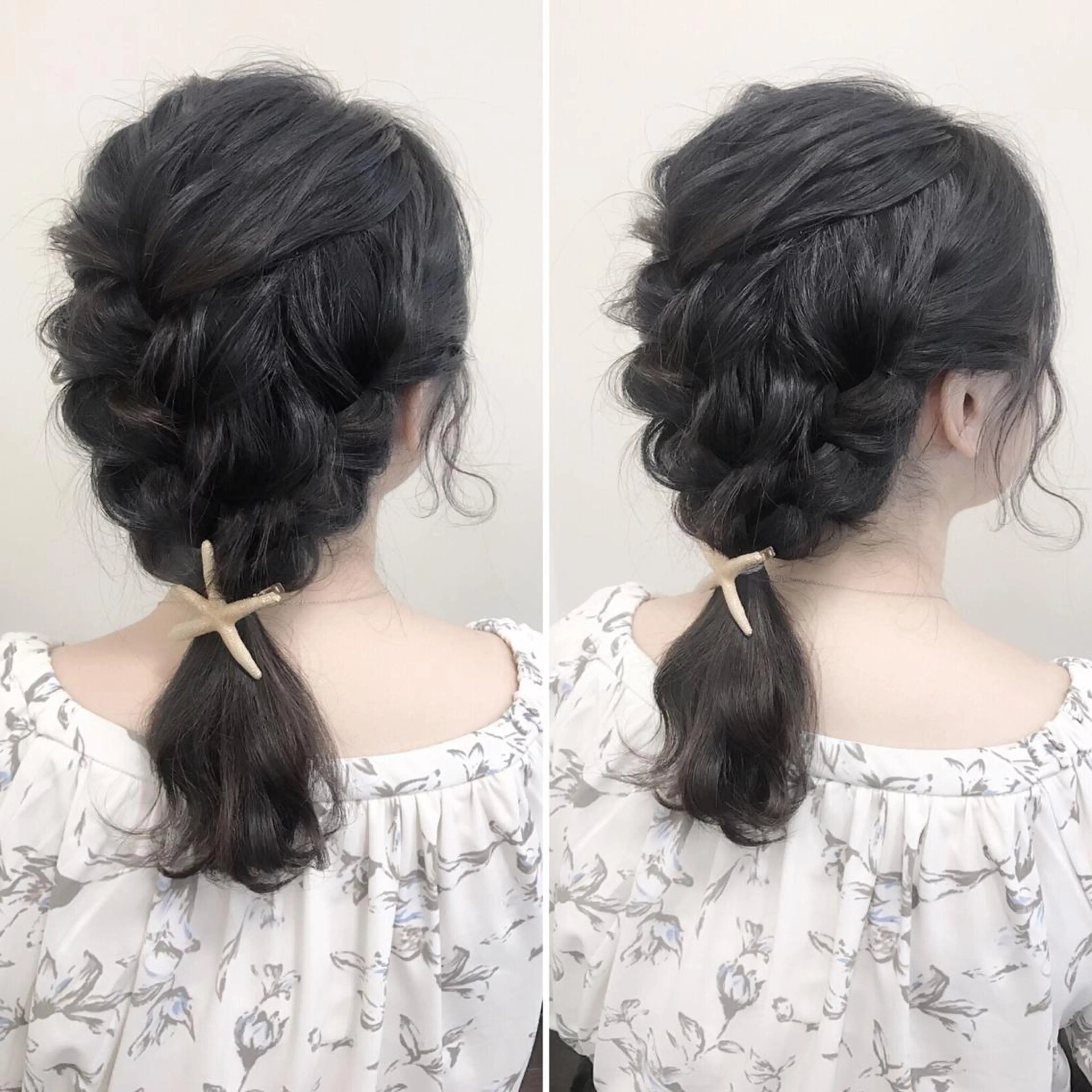セミロング ヘアアレンジ 沢田 瞳のヘアスタイル